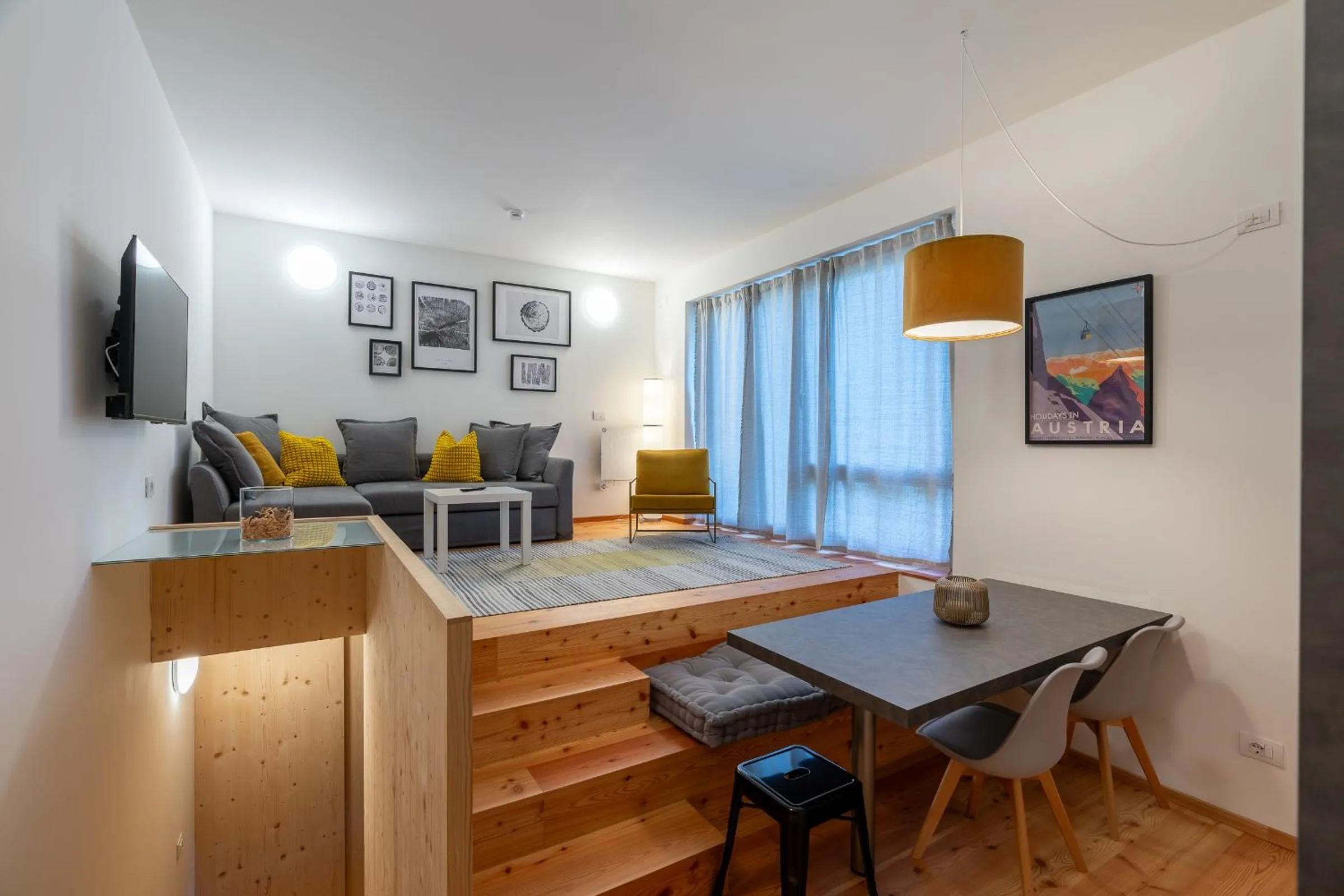 Living room in Quercus Appartements contactless check-in