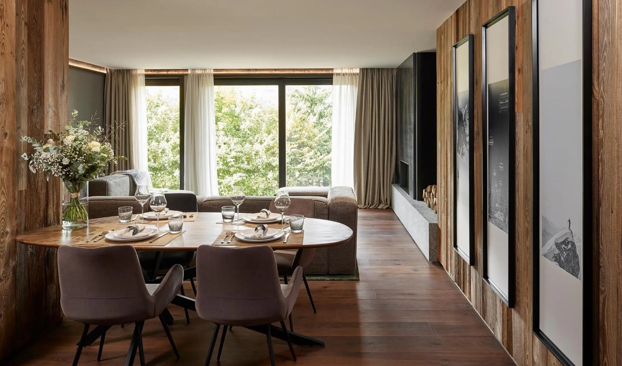 Living room in Hôtel L'Arboisie