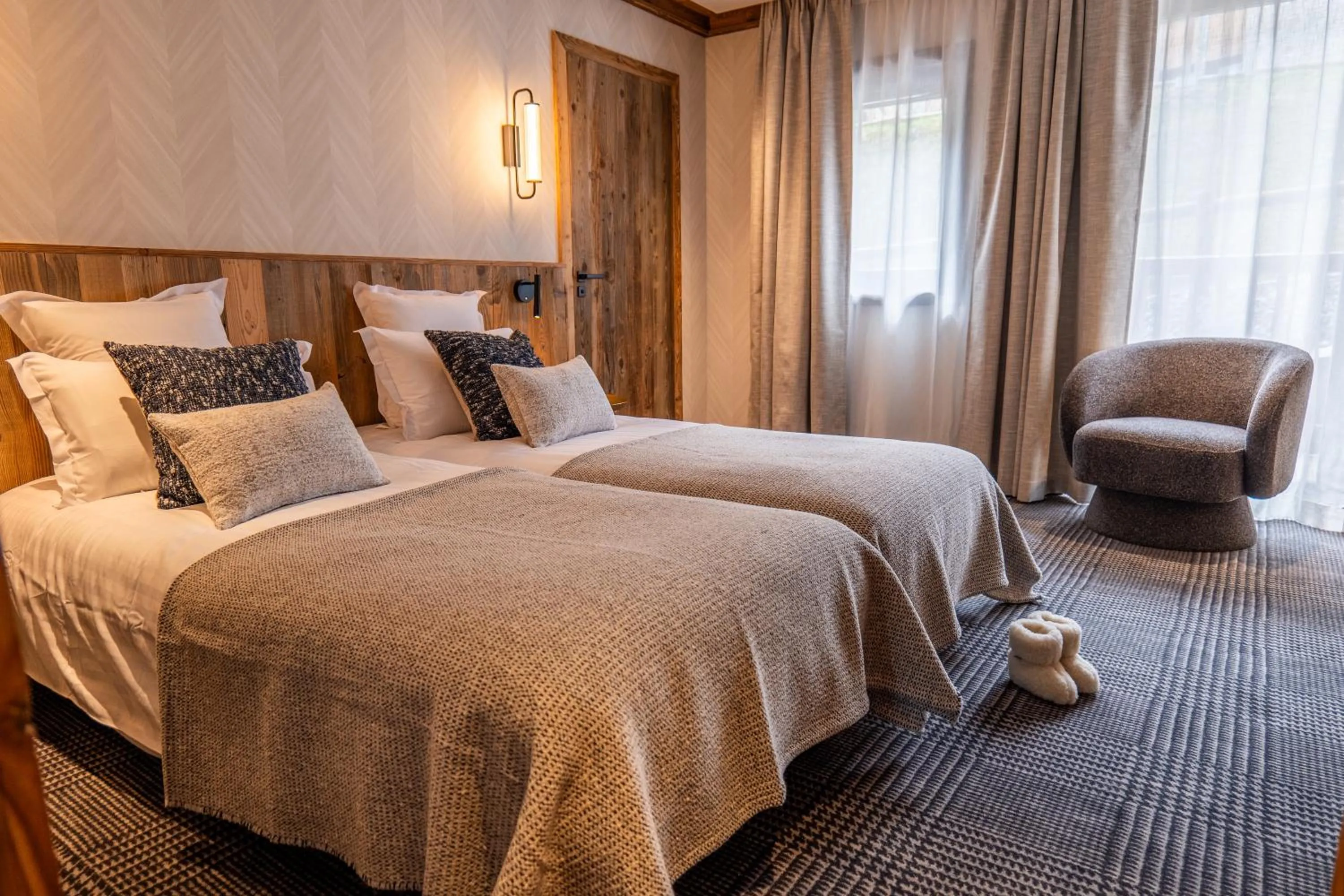 Bed in Hôtel L'Arboisie