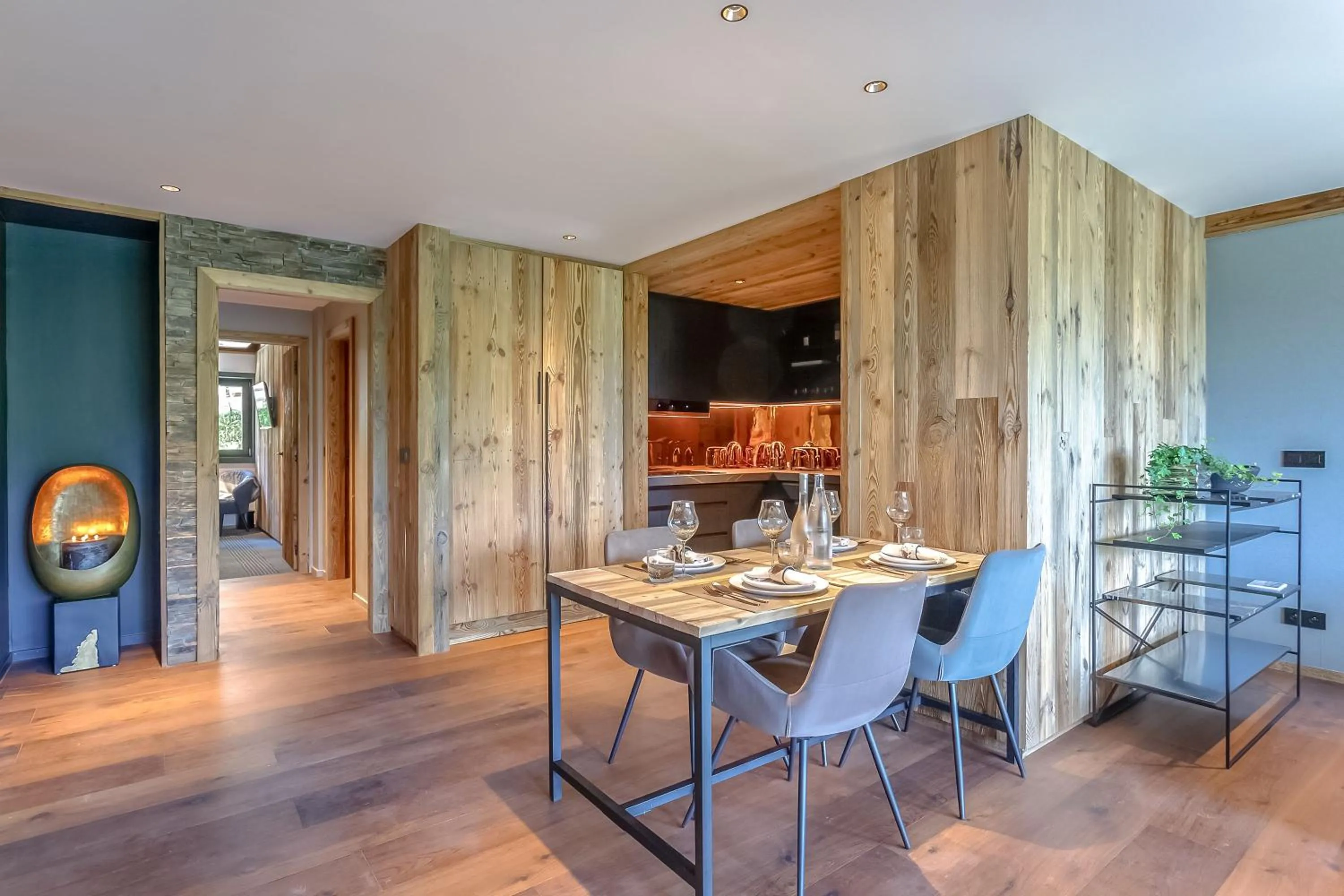 Kitchen or kitchenette in Hôtel L'Arboisie