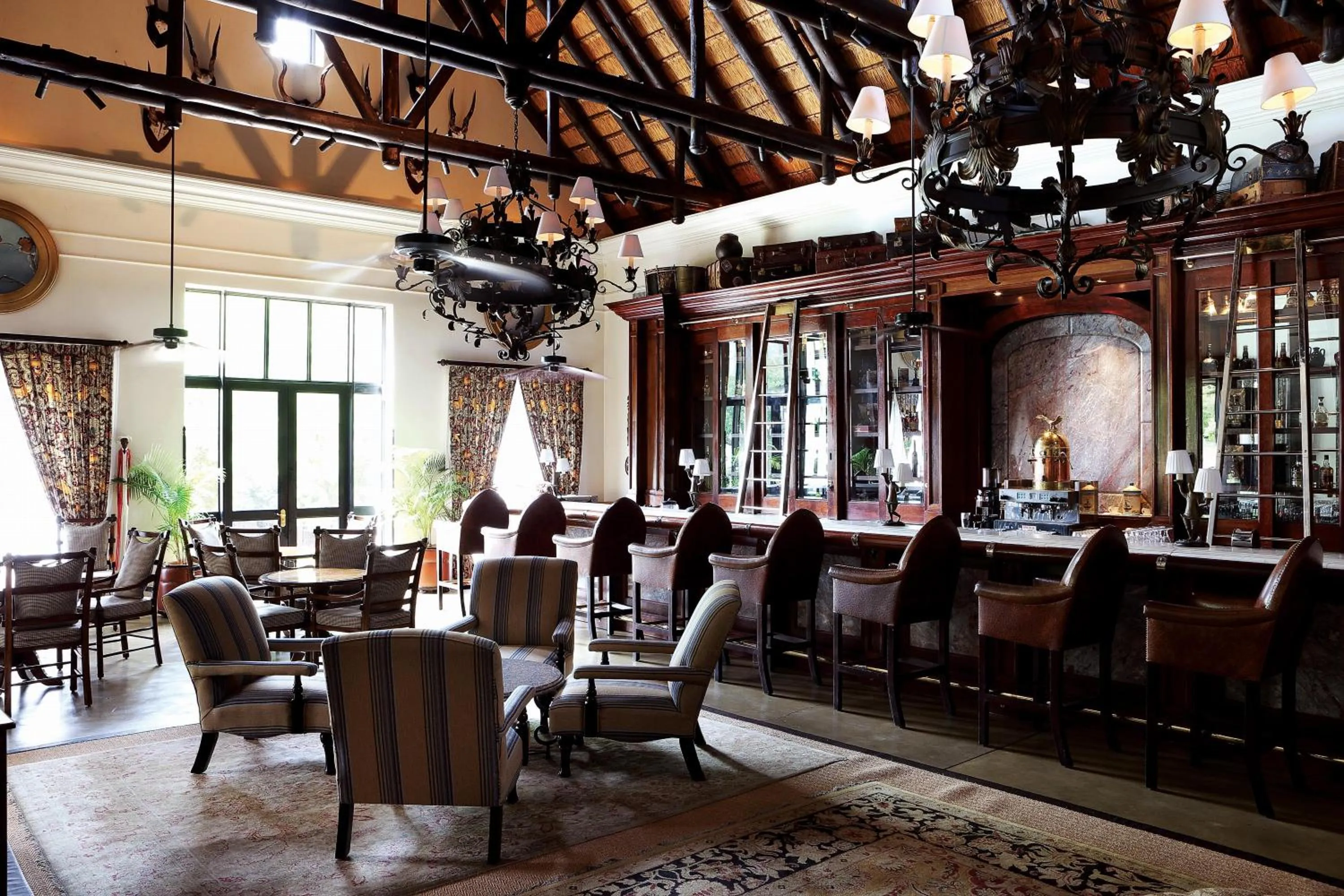 Lounge or bar in Royal Livingstone Hotel by Anantara
