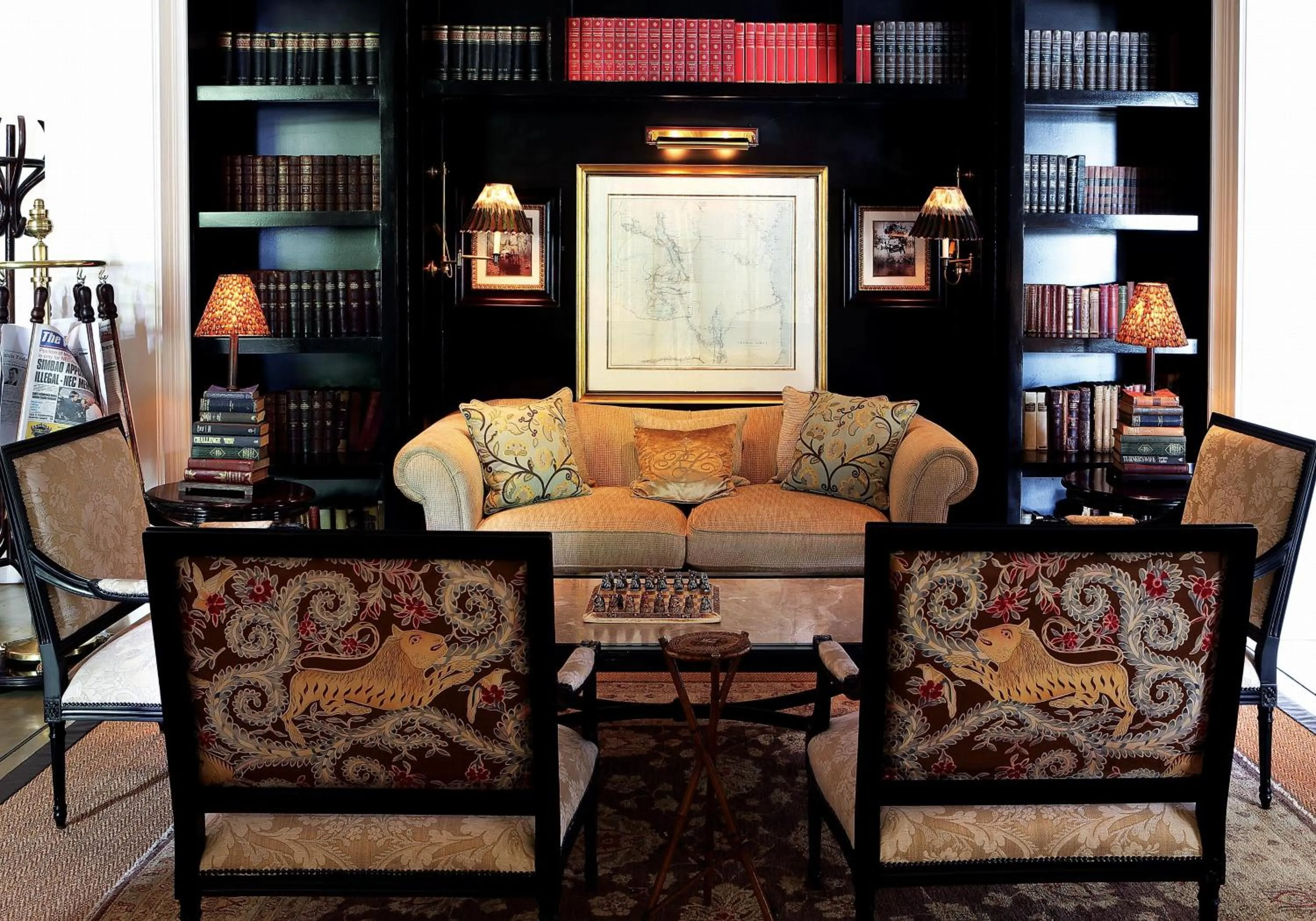 Library in Royal Livingstone Hotel by Anantara
