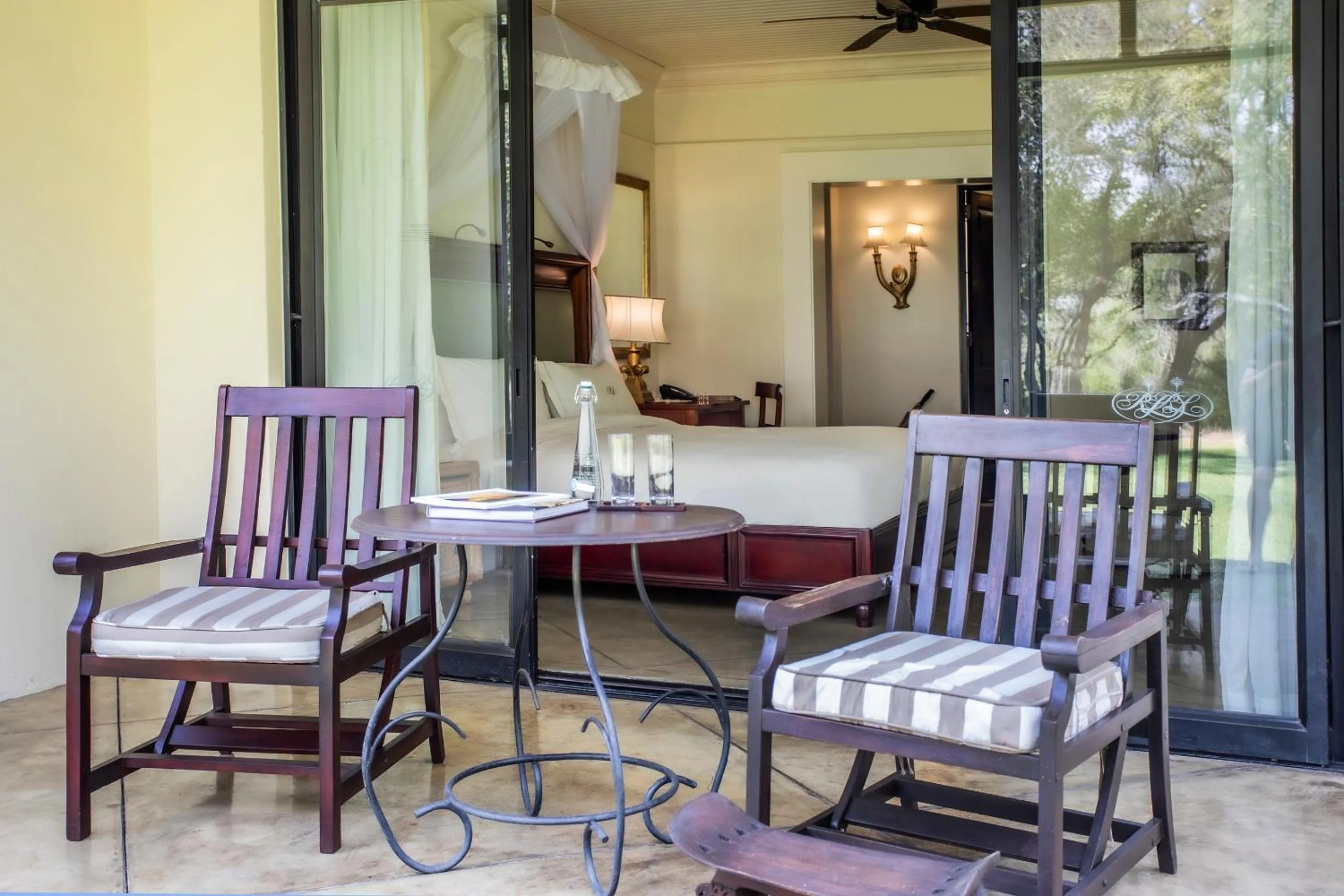 Patio in Royal Livingstone Hotel by Anantara