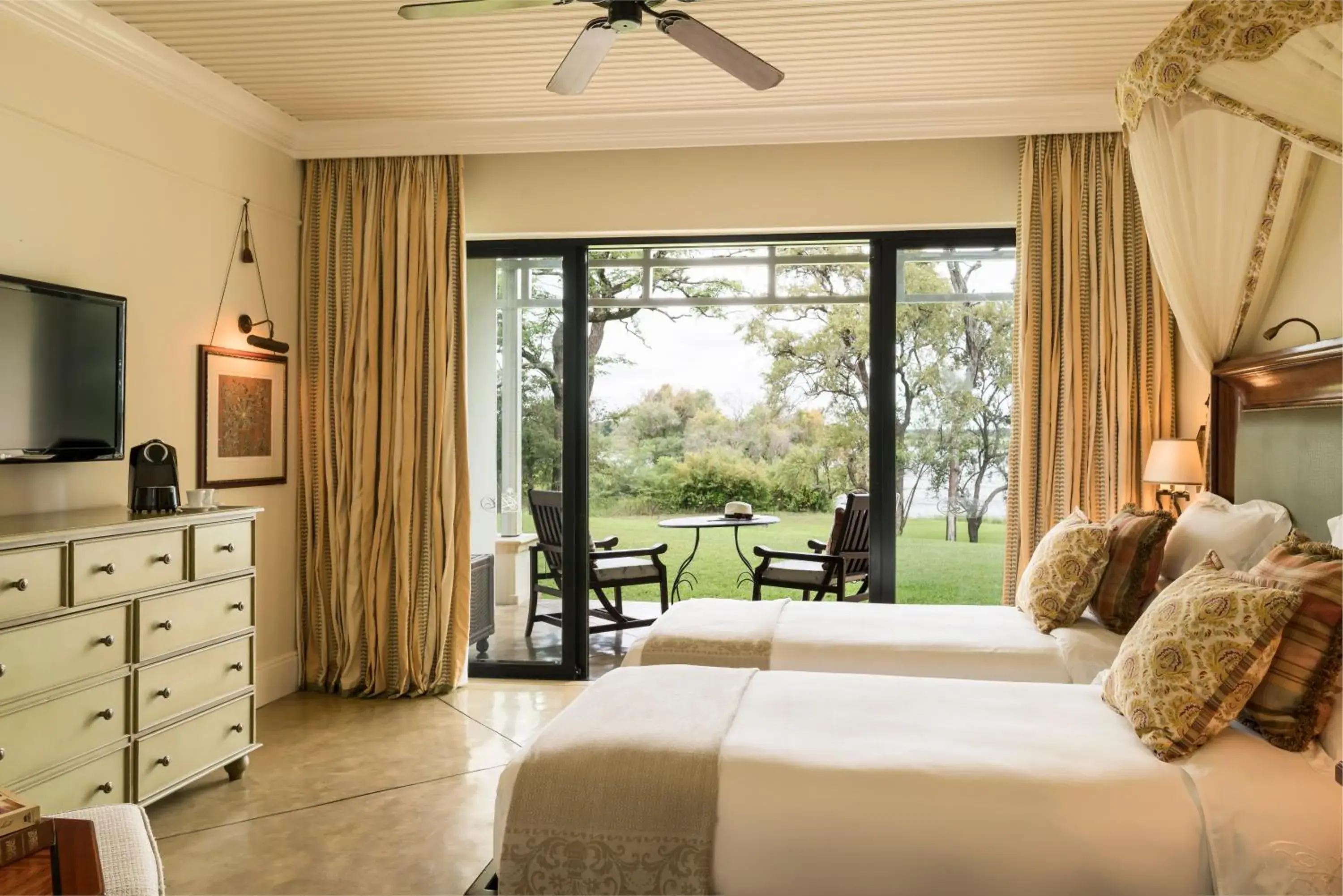 Premier Garden Terrace Room in Royal Livingstone Hotel by Anantara Premier Garden Terrace Room in Royal Livingstone Hotel by Anantara