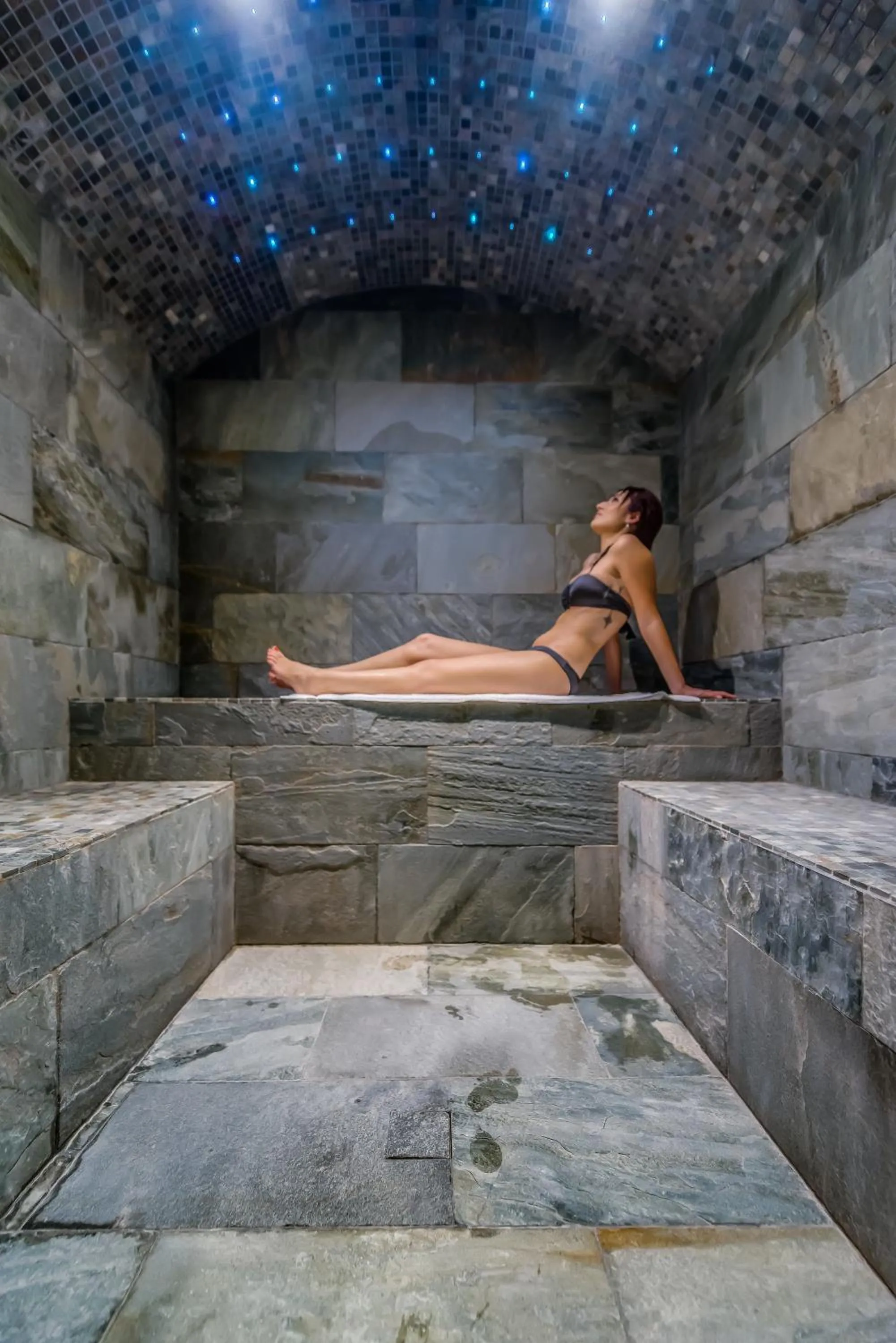 Steam room in La Maison Rouge