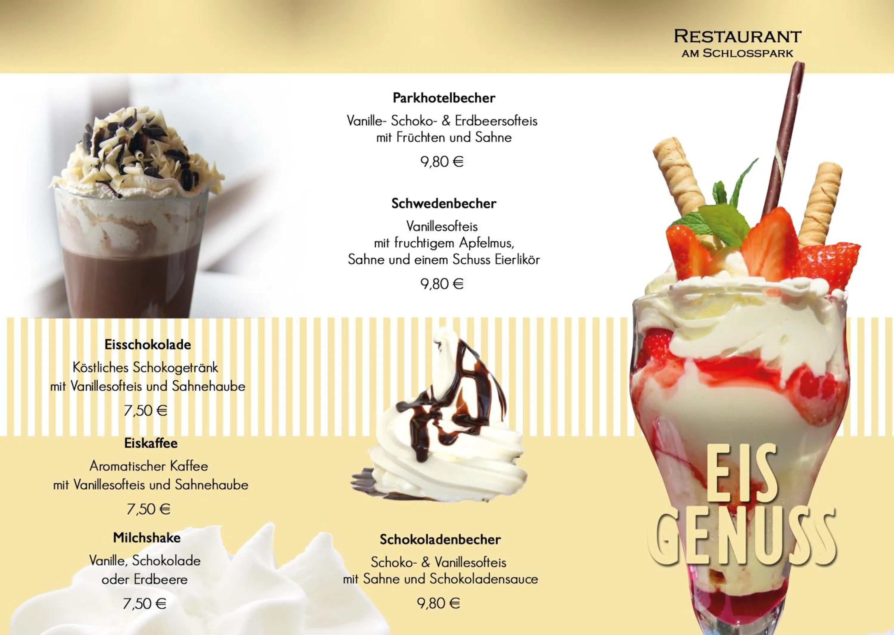 Food and drinks in Parkhotel Putbus Superior International