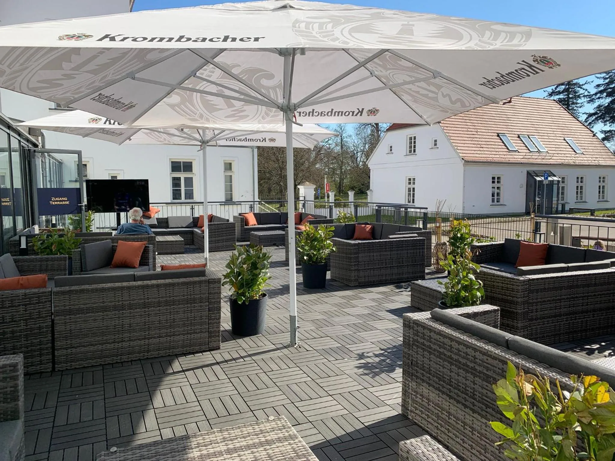Balcony/Terrace in Parkhotel Putbus Superior International