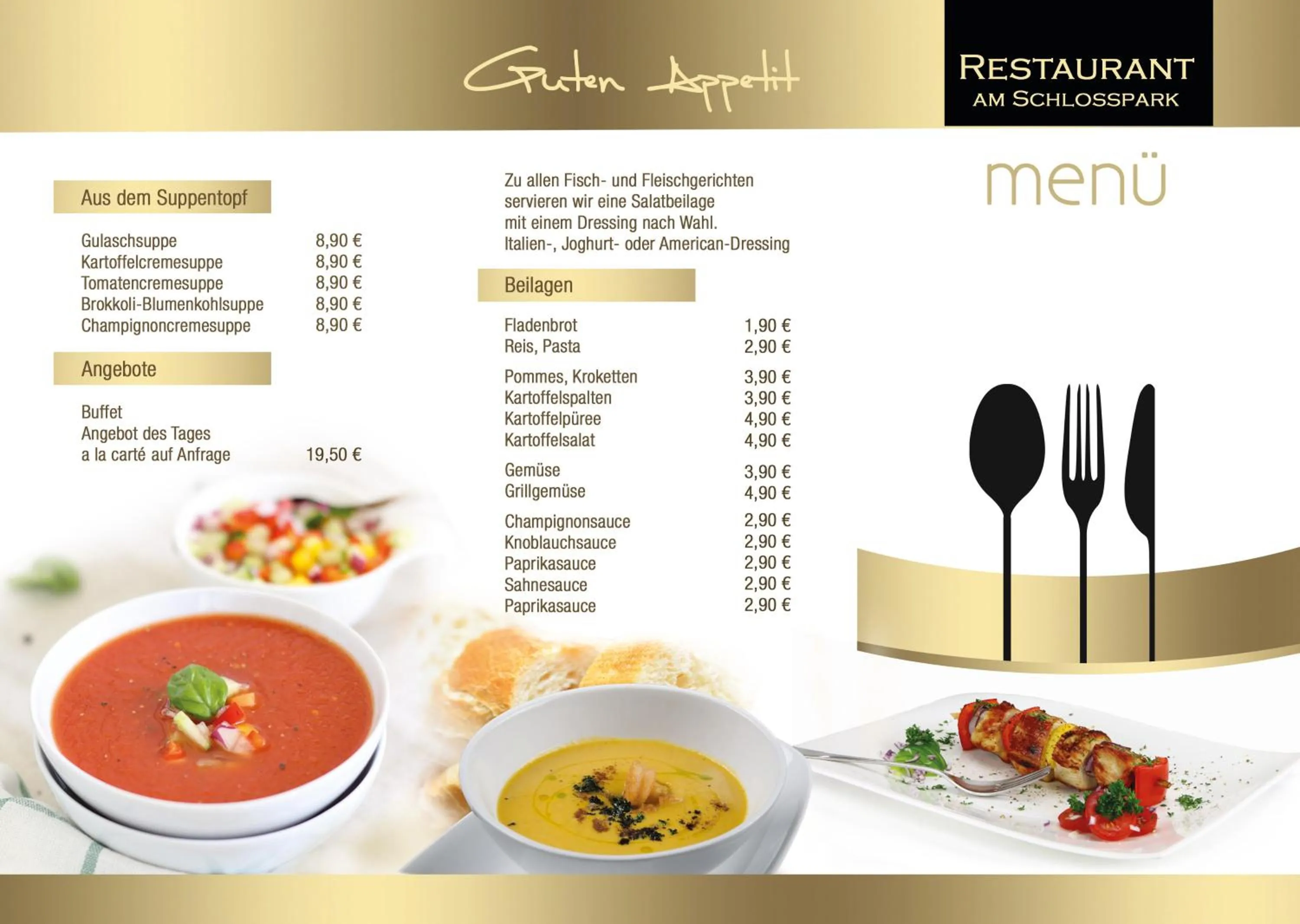 Food and drinks in Parkhotel Putbus Superior International