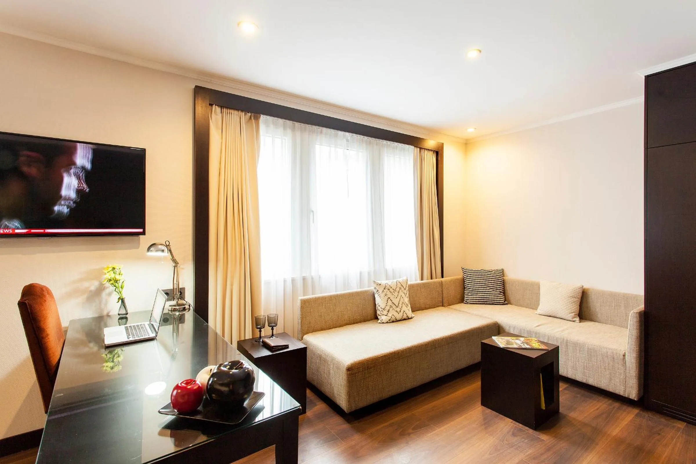 Seating area in Quentin Boutique Hotel