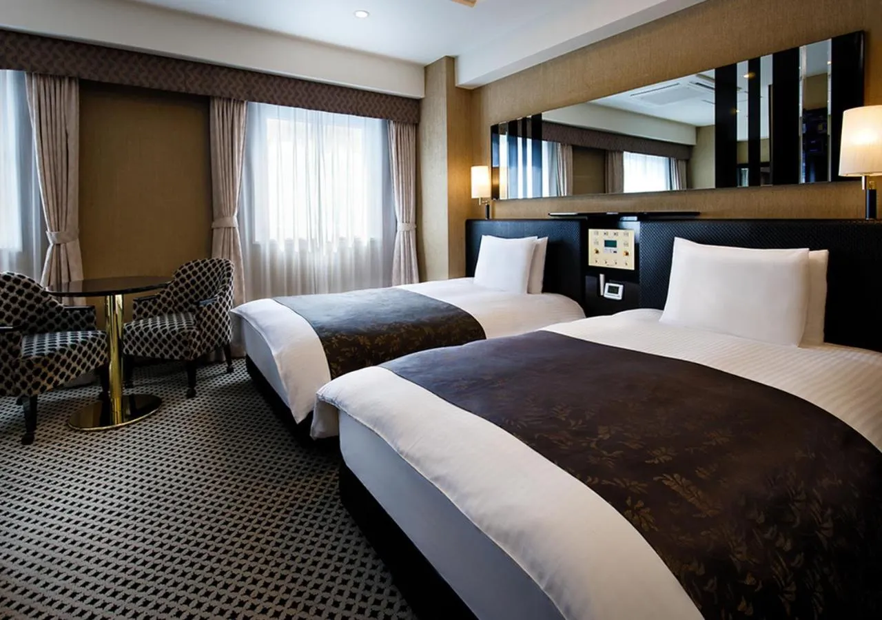 Bed in APA Hotel Saitama Higashimatsuyama Ekimae