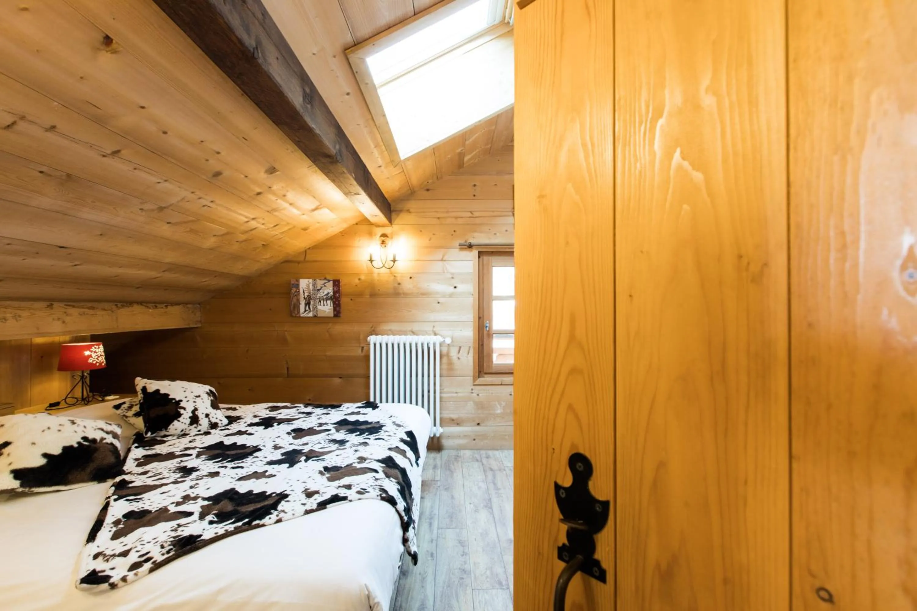 Bed in Les Chalets de La Griyotire