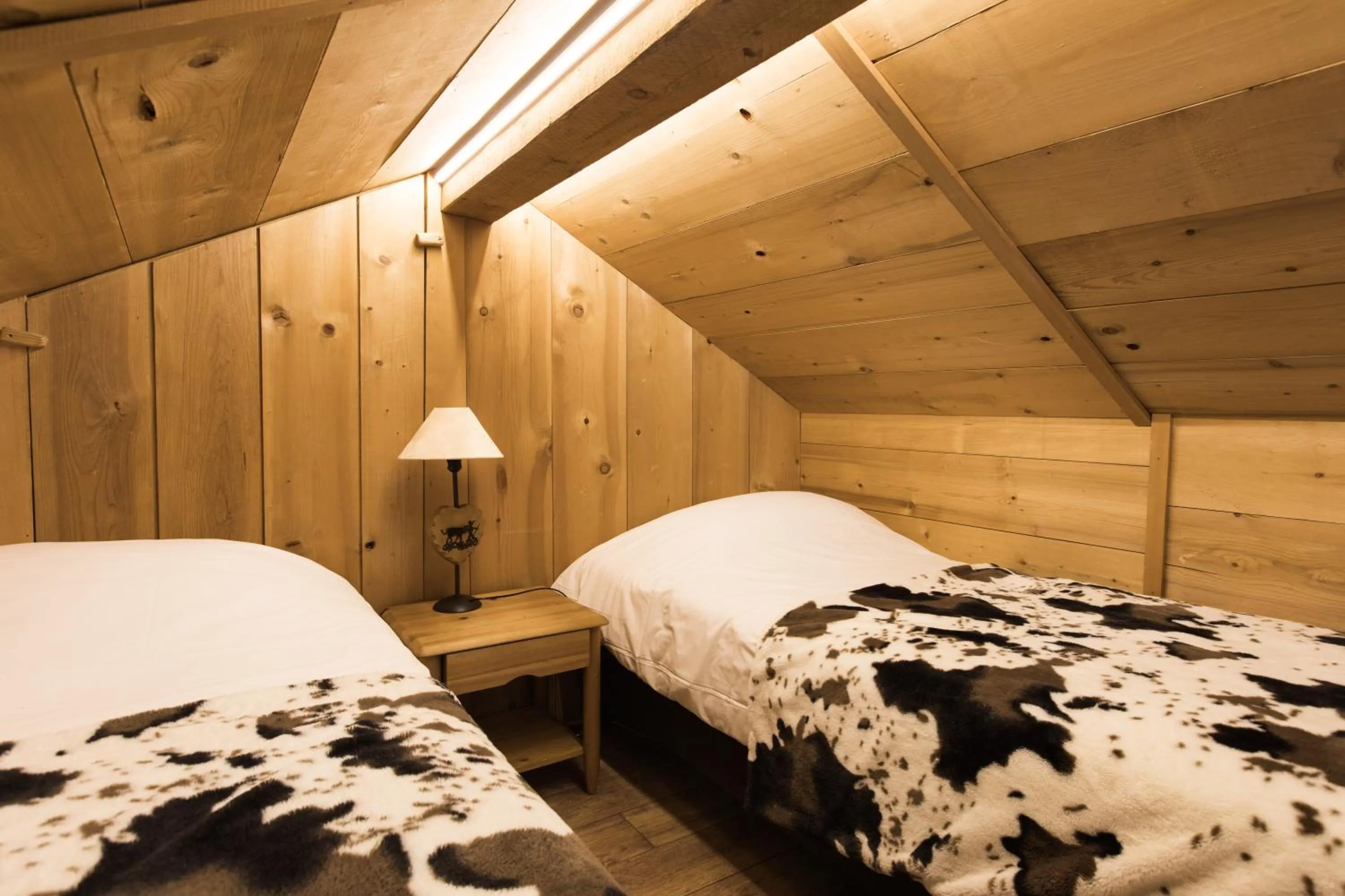 Bed in Les Chalets de La Griyotire