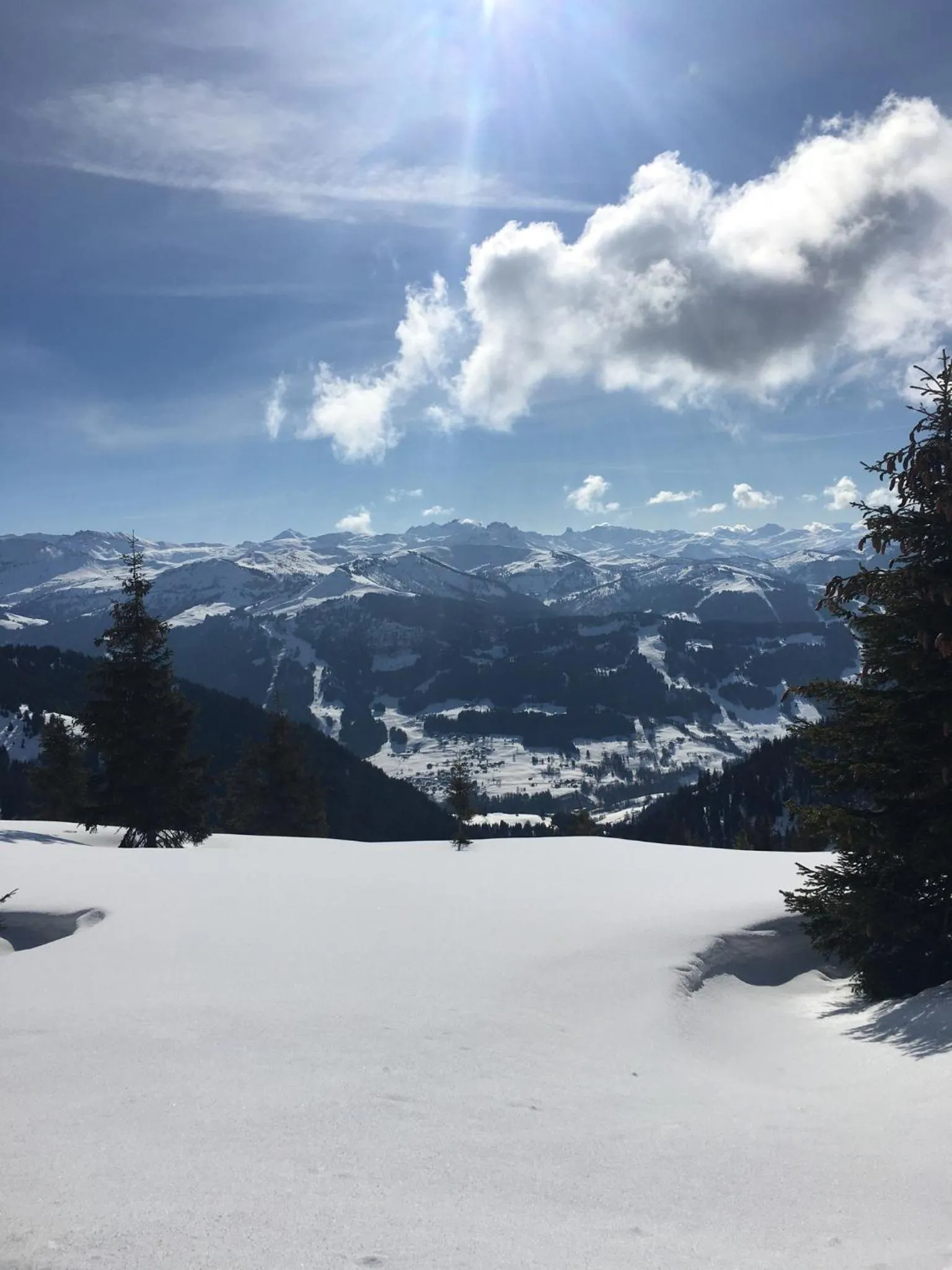 Skiing in Les Chalets de La Griyotire