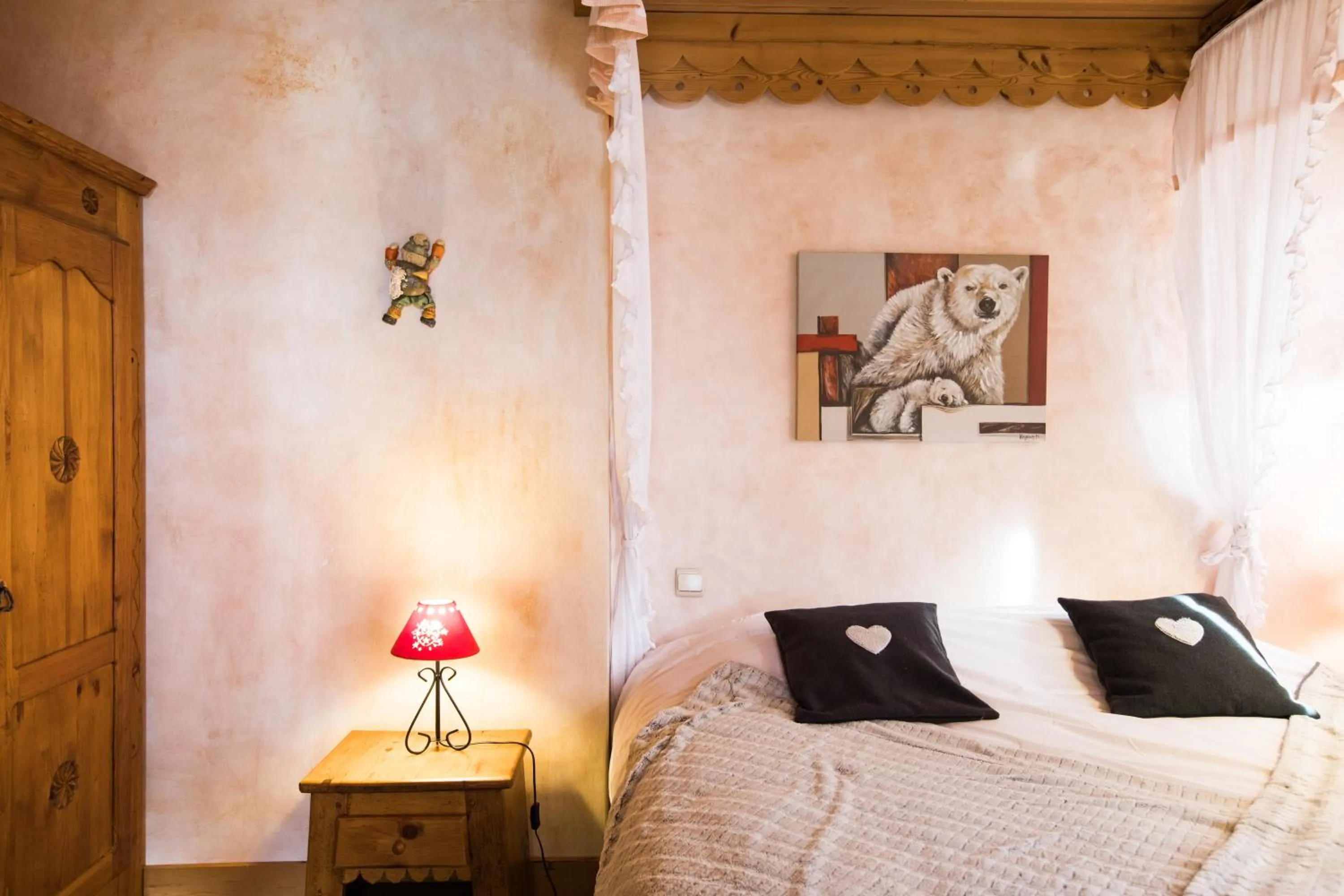 Bed in Les Chalets de La Griyotire