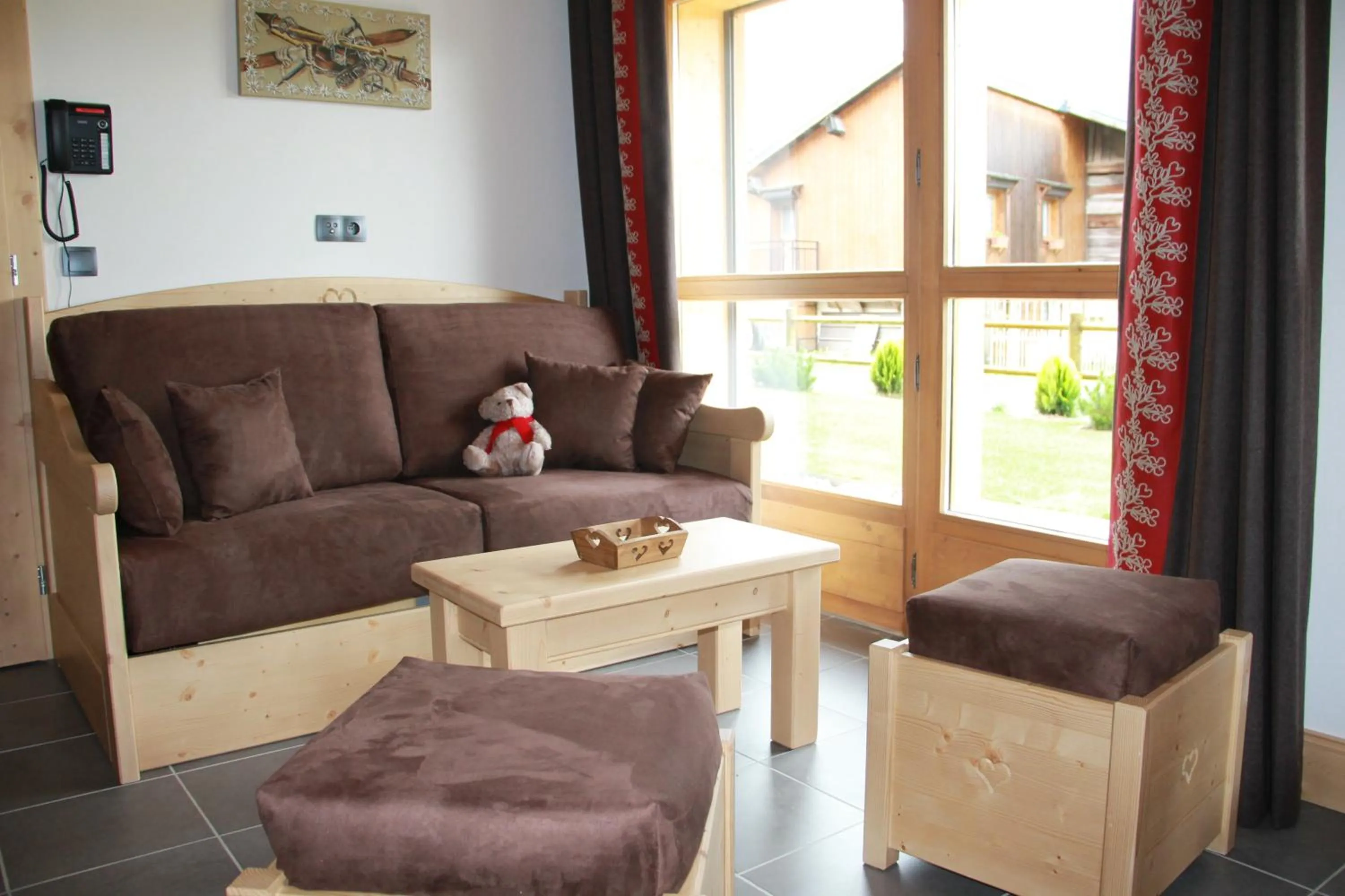 Living room in Les Chalets de La Griyotire