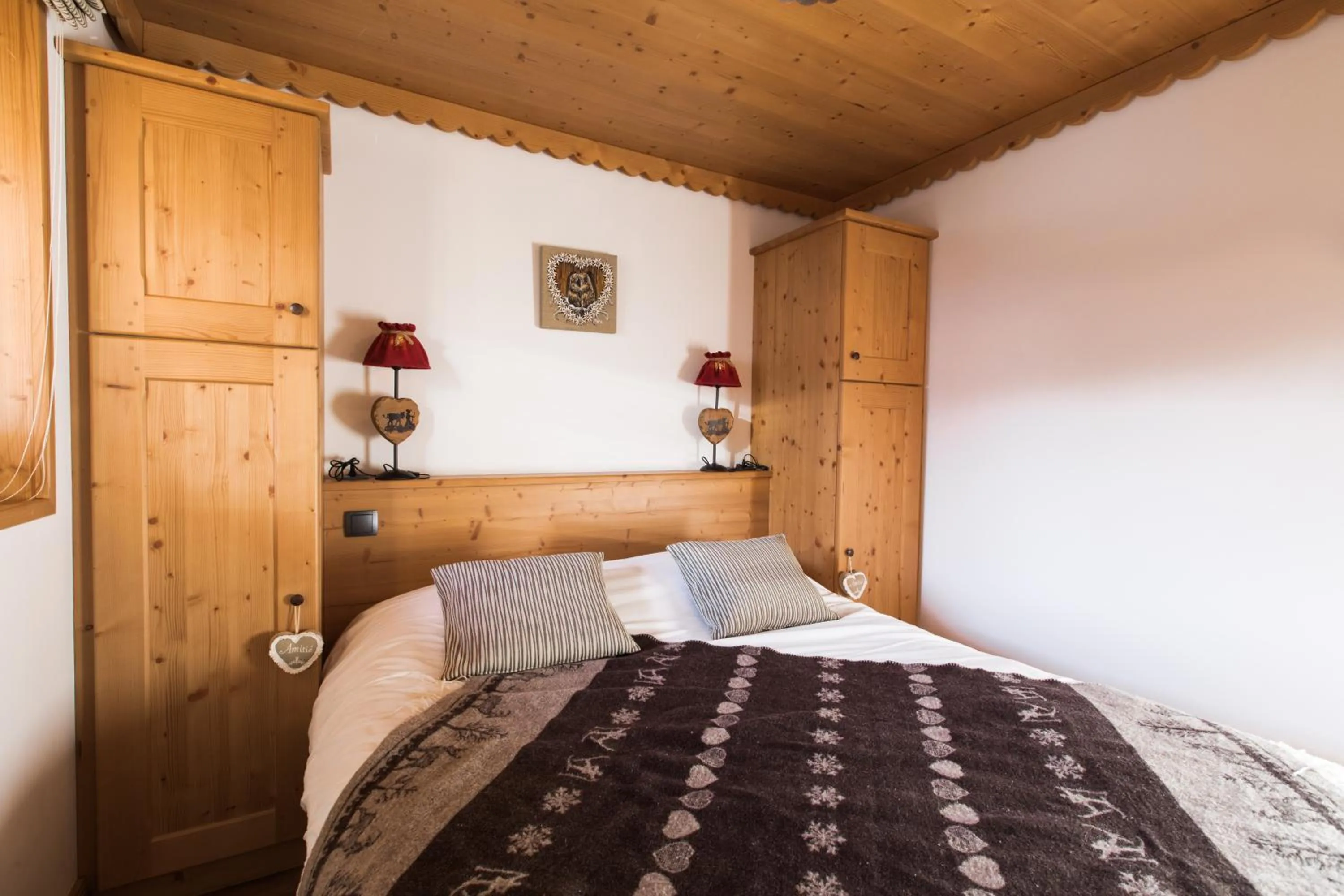 Bed in Les Chalets de La Griyotire