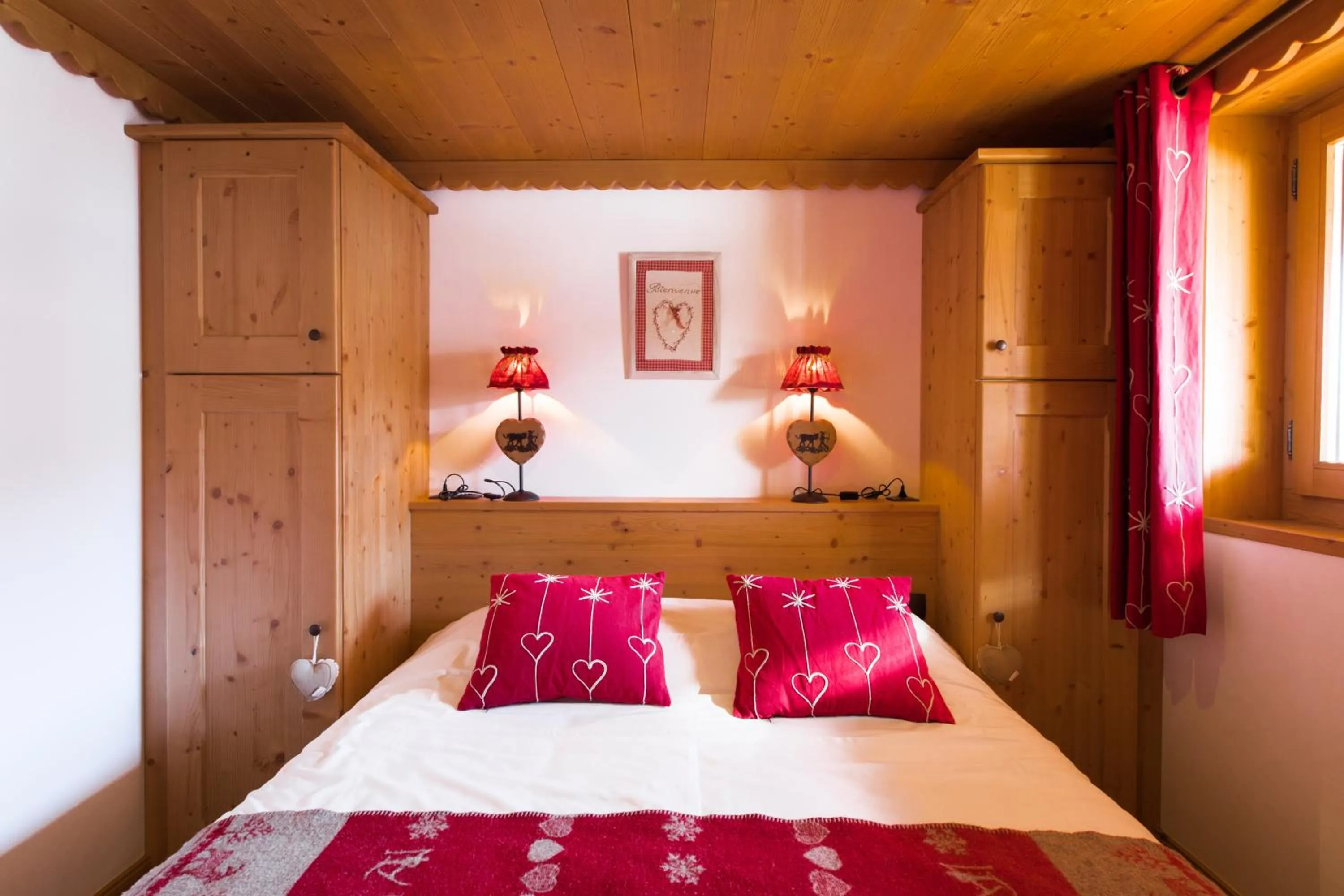 Bed in Les Chalets de La Griyotire