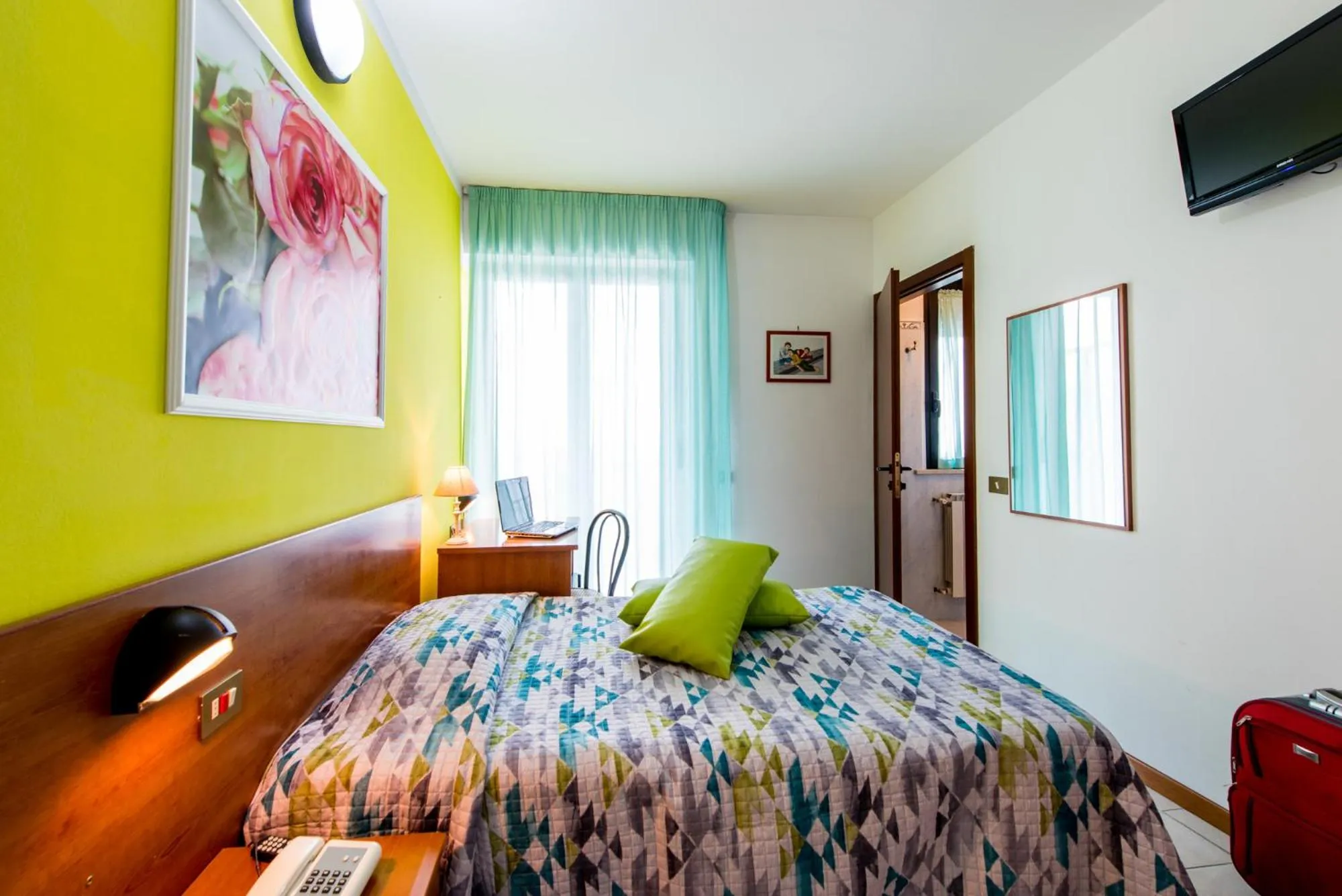 Bed in Hotel Villa Truentum