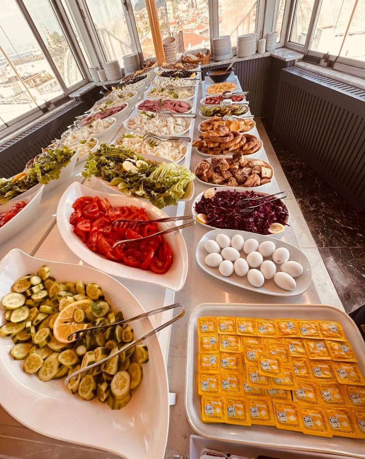 Buffet breakfast in Grand Heykel Hotel