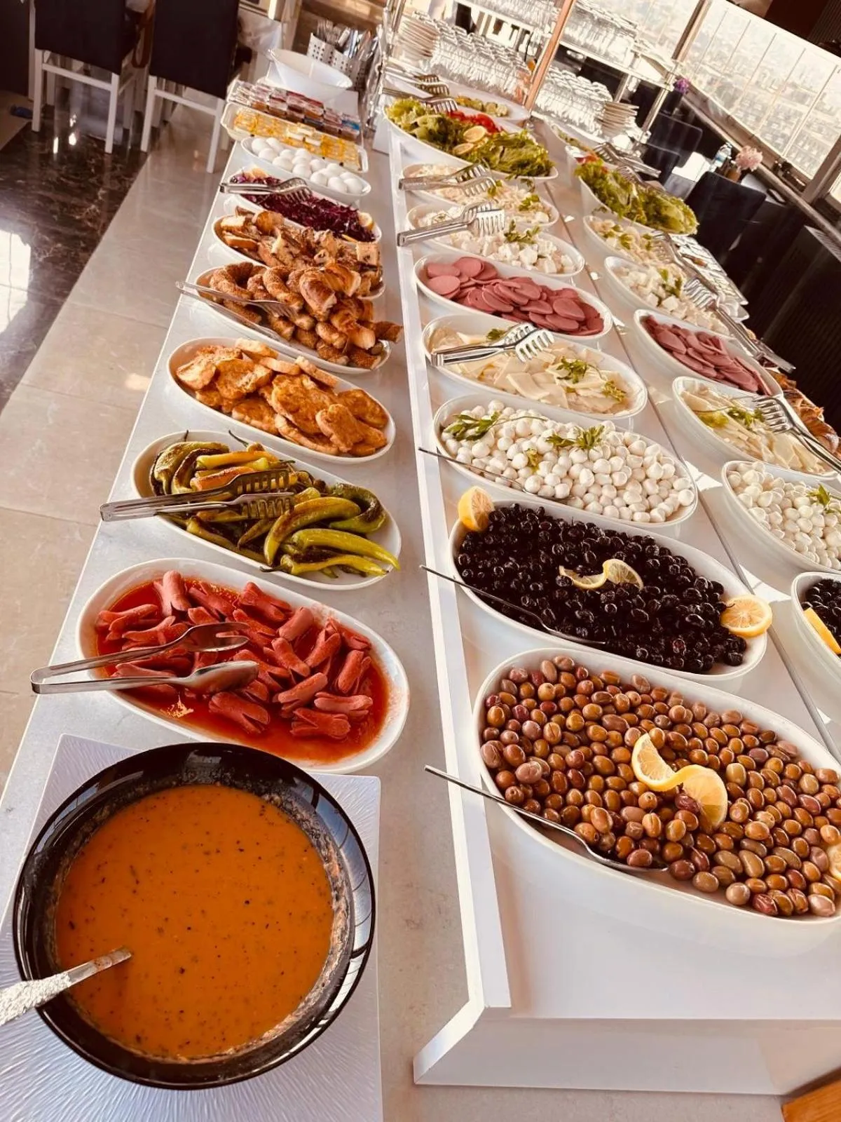 Buffet breakfast in Grand Heykel Hotel