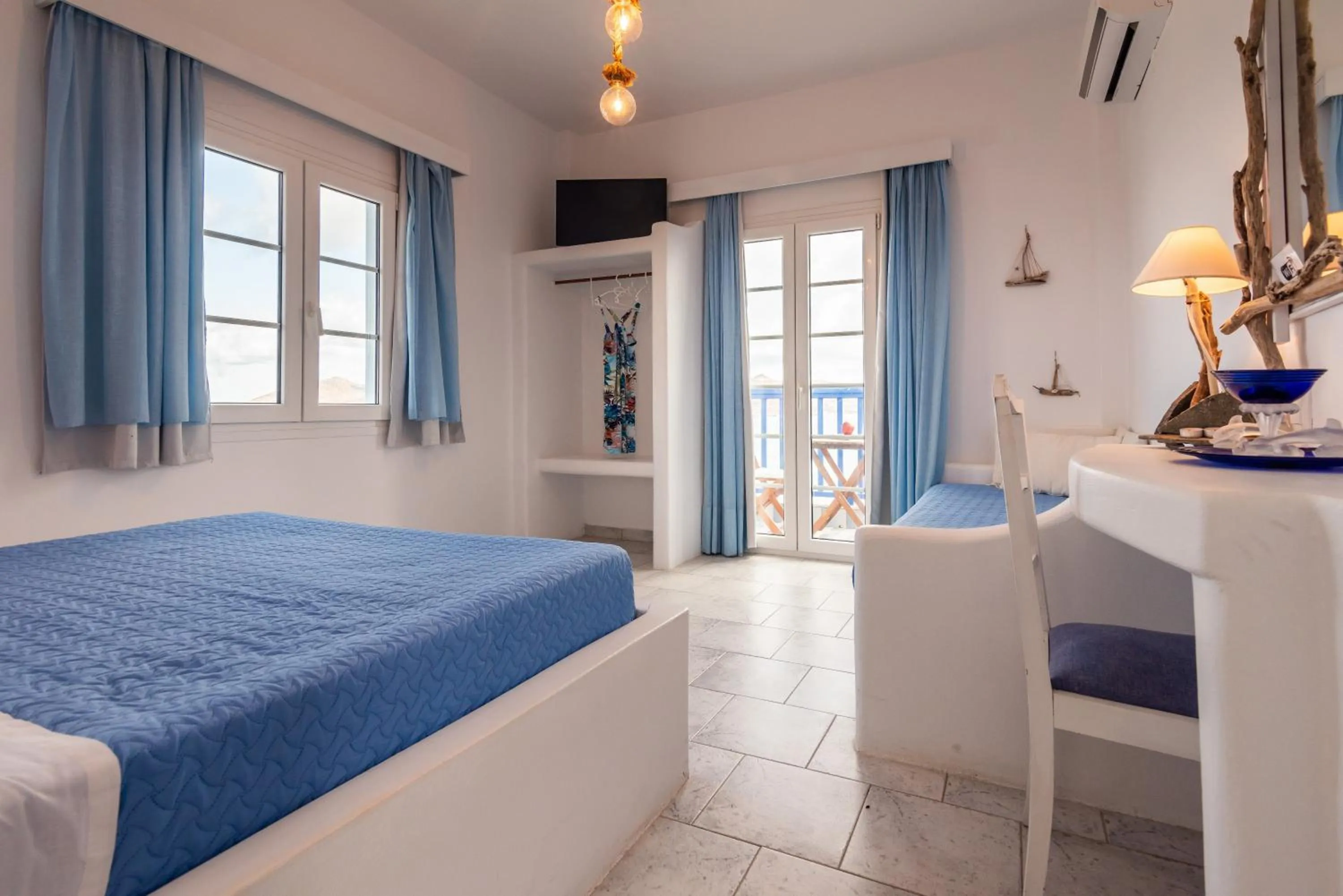 Bedroom, Bed in Polyegos View