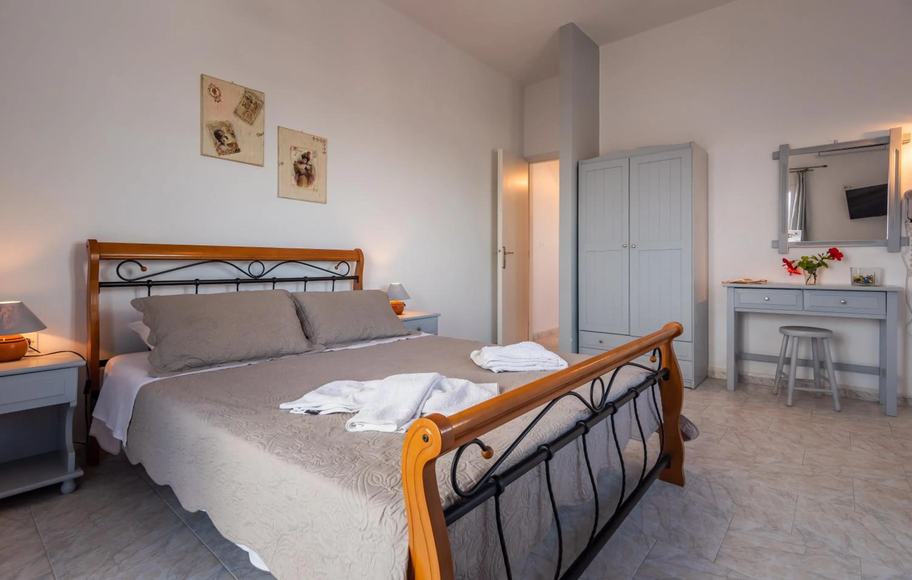 Bedroom, Bed in Polyegos View