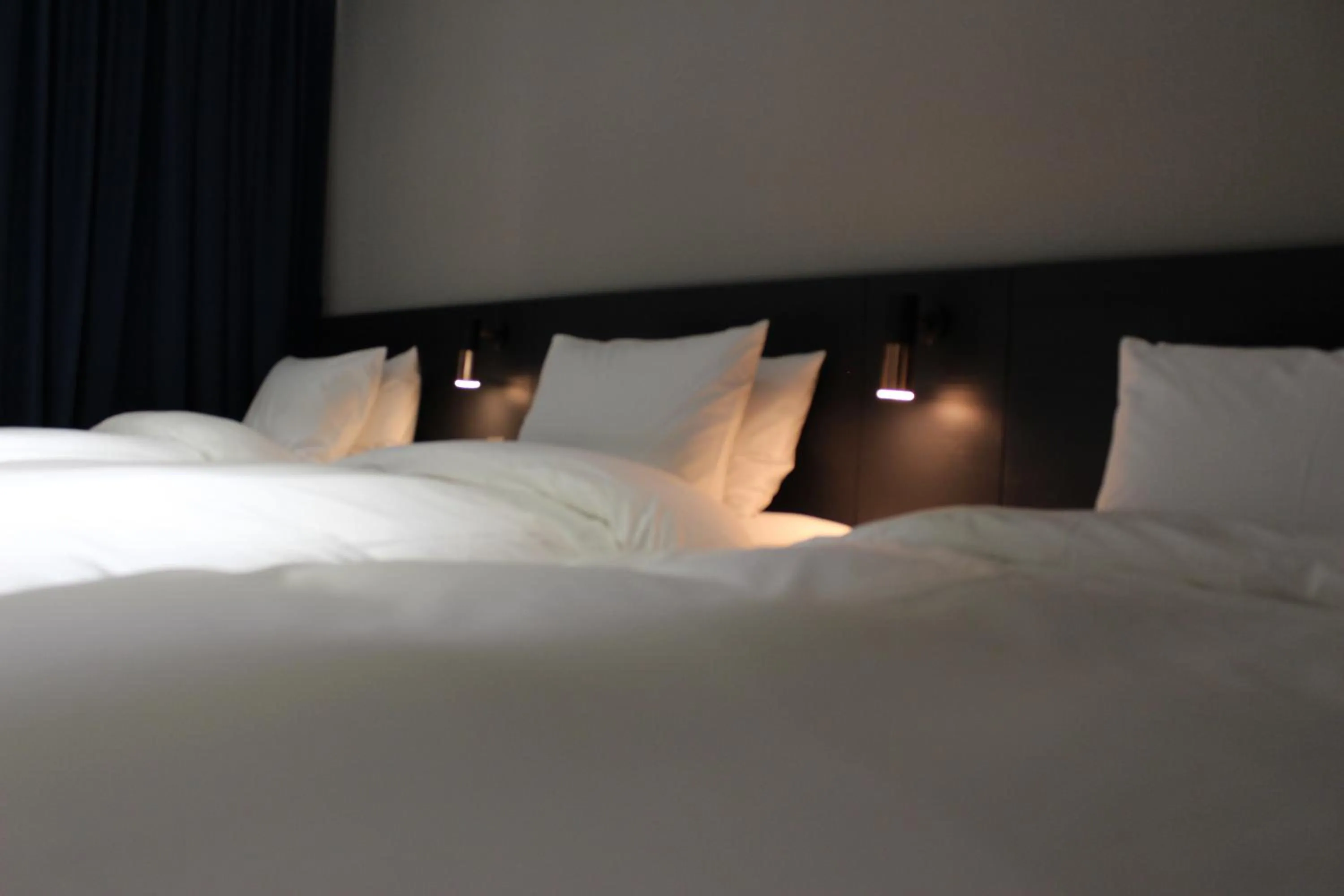 Bed in Rivertain Hotel Gyeongju