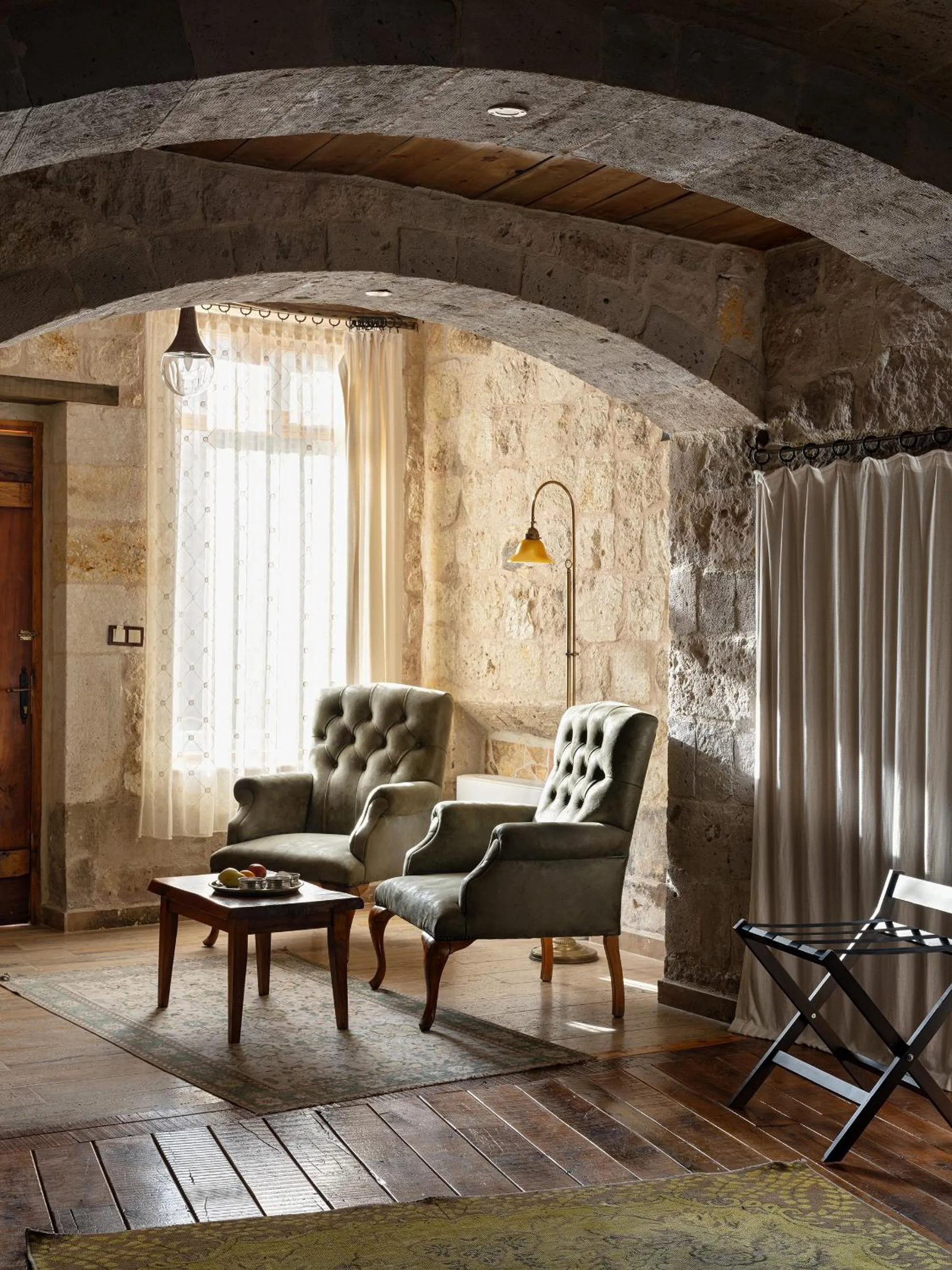 Seating area in Aza Cave Cappadocia Adult Hotel