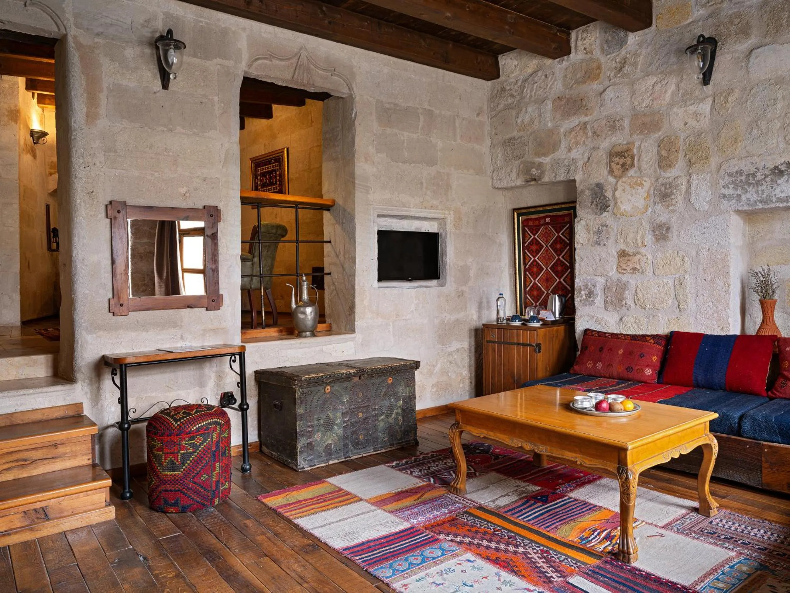 Seating area in Aza Cave Cappadocia Adult Hotel