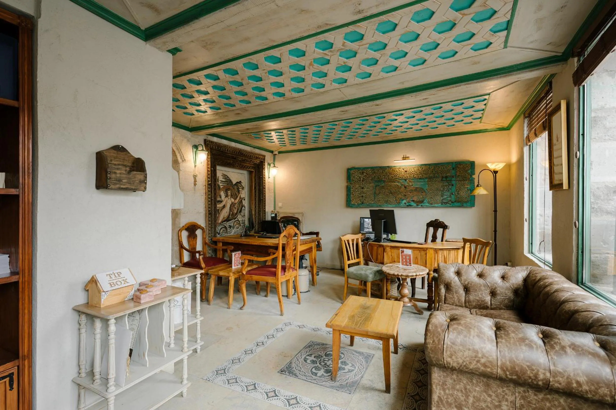 Lobby or reception in Aza Cave Cappadocia Adult Hotel