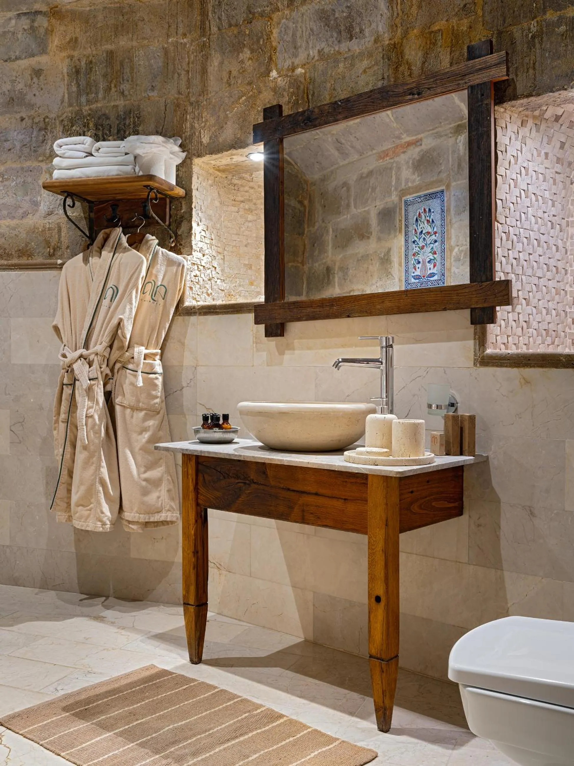 Toilet in Aza Cave Cappadocia Adult Hotel