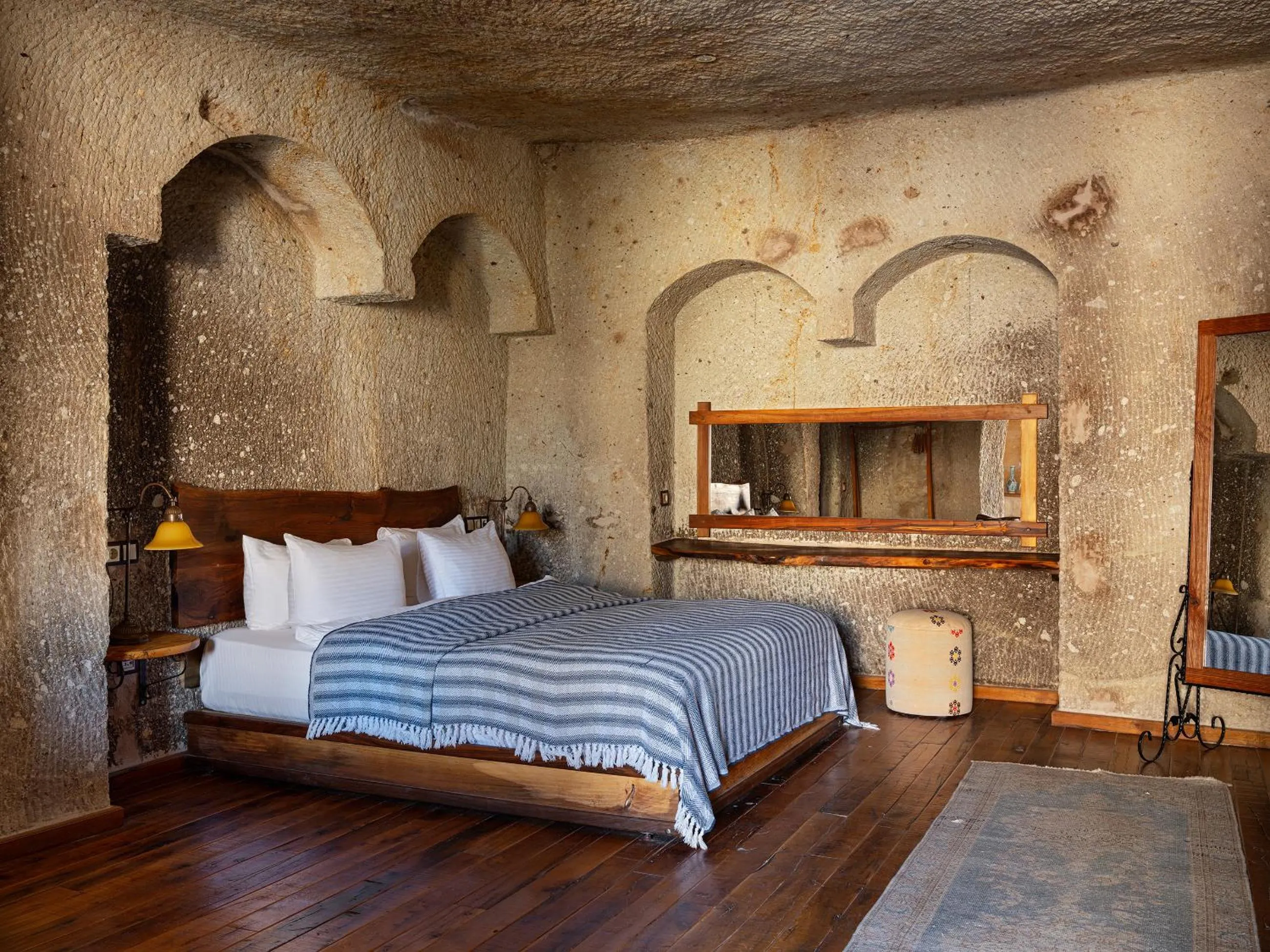 Bed in Aza Cave Cappadocia Adult Hotel