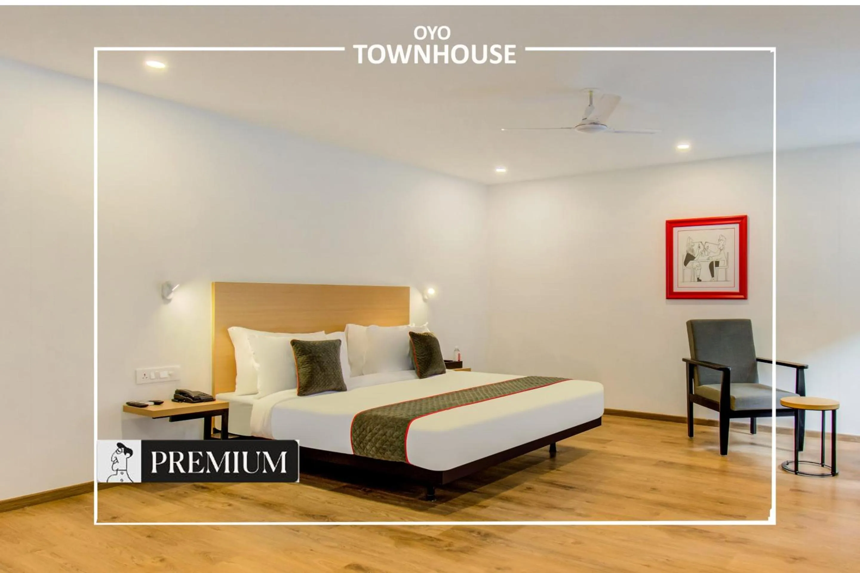 Bedroom, Bed in Townhouse Netaji Road