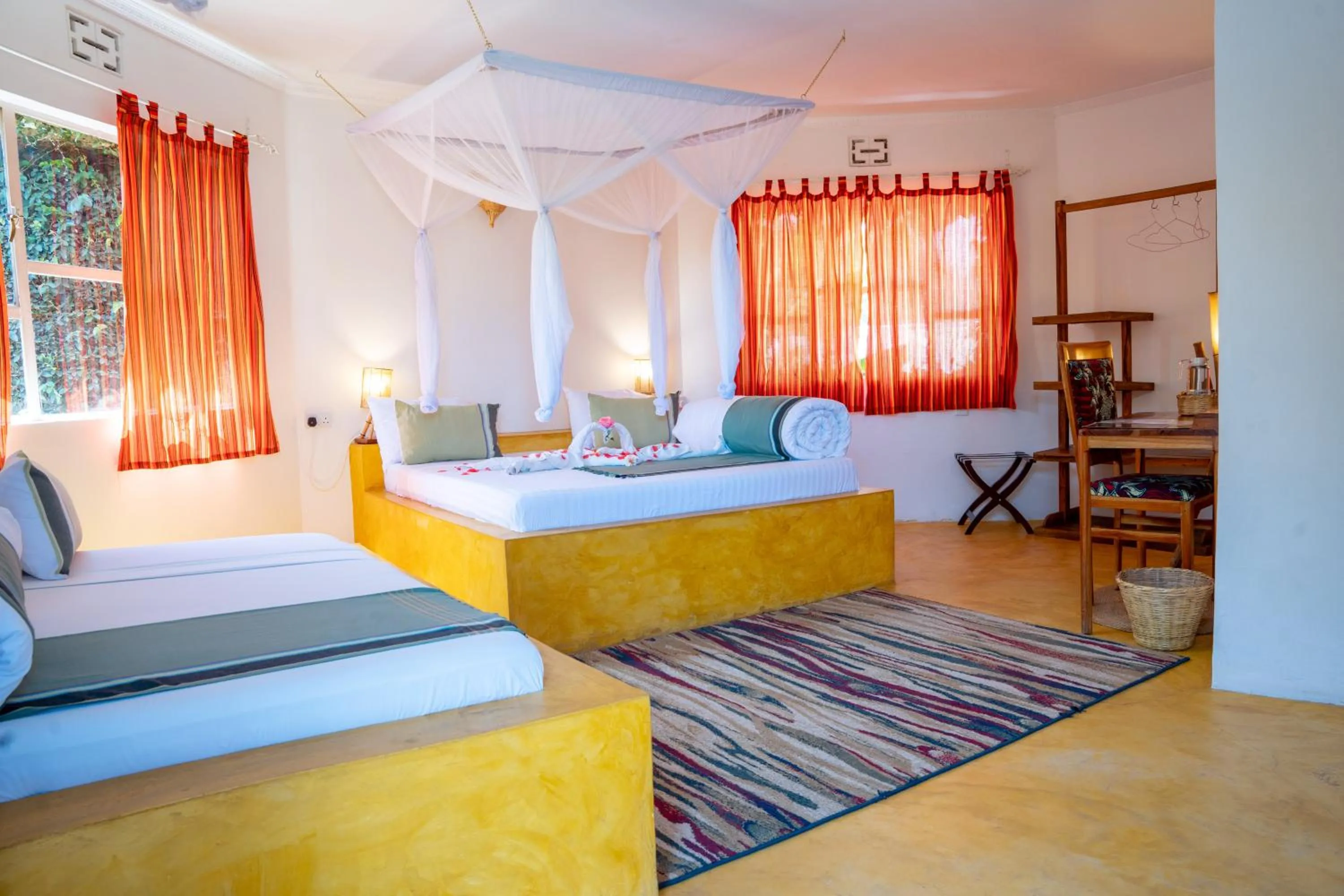 Bed in Dan Stam Hotel