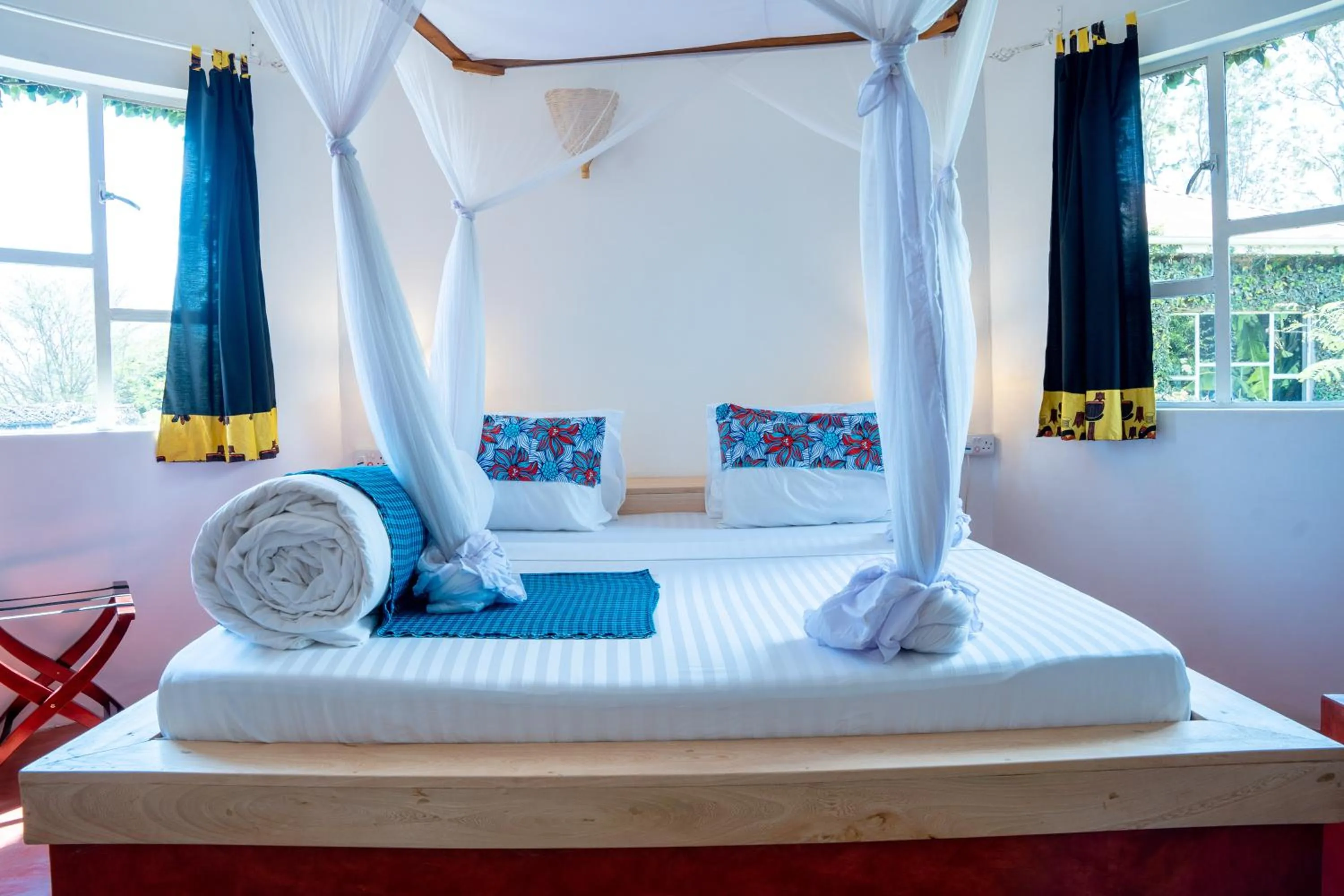 Bed in Dan Stam Hotel