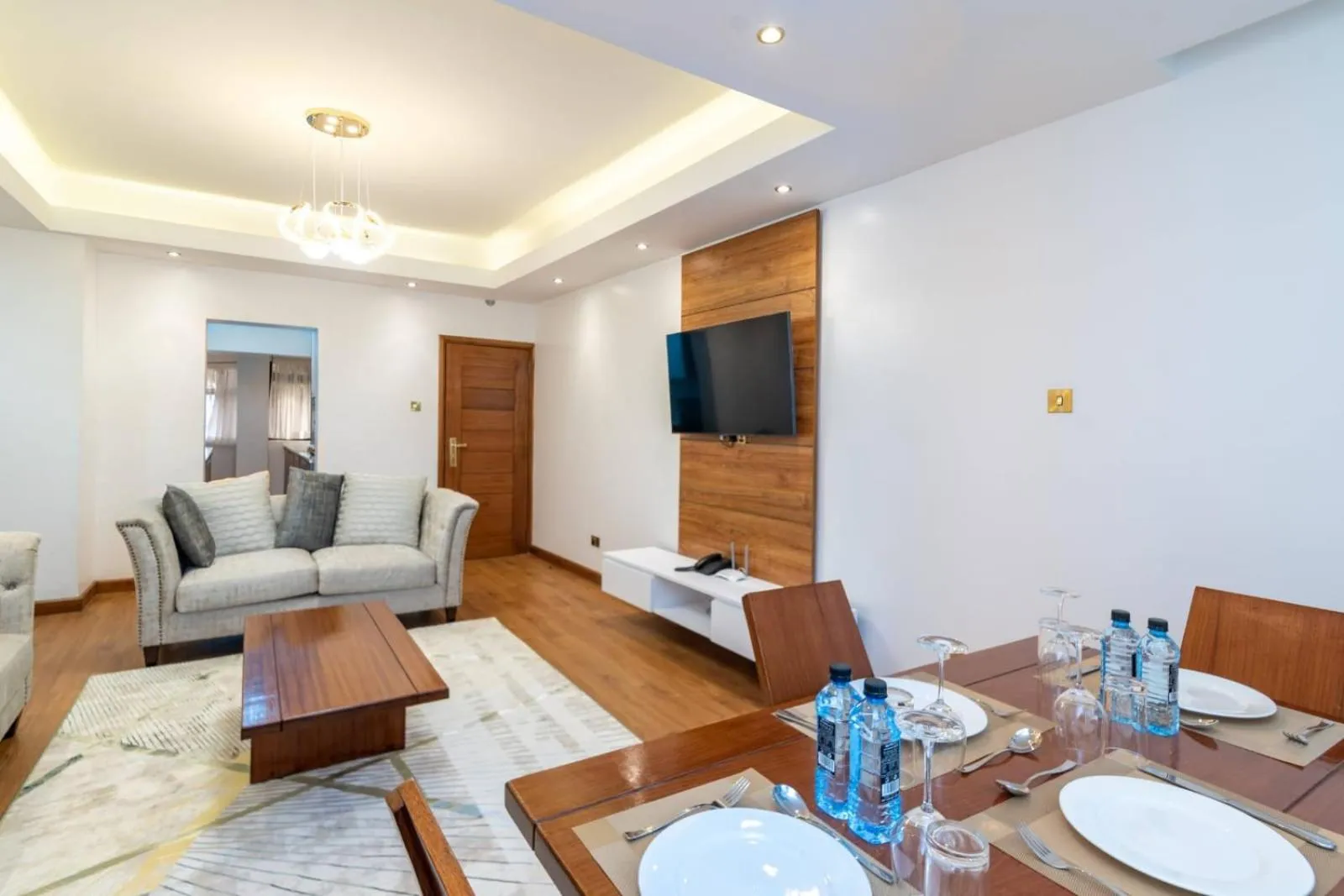 Dining area in CySuites Apartment Hotel
