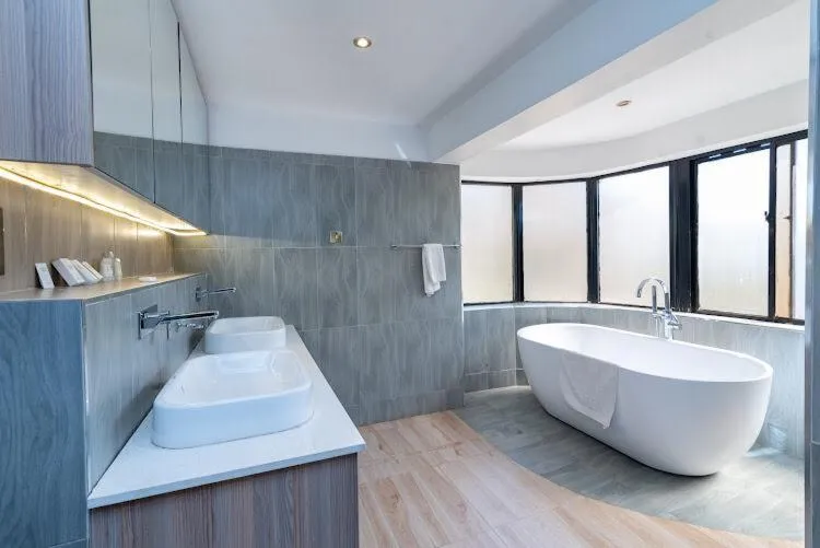 Bathroom in CySuites Apartment Hotel