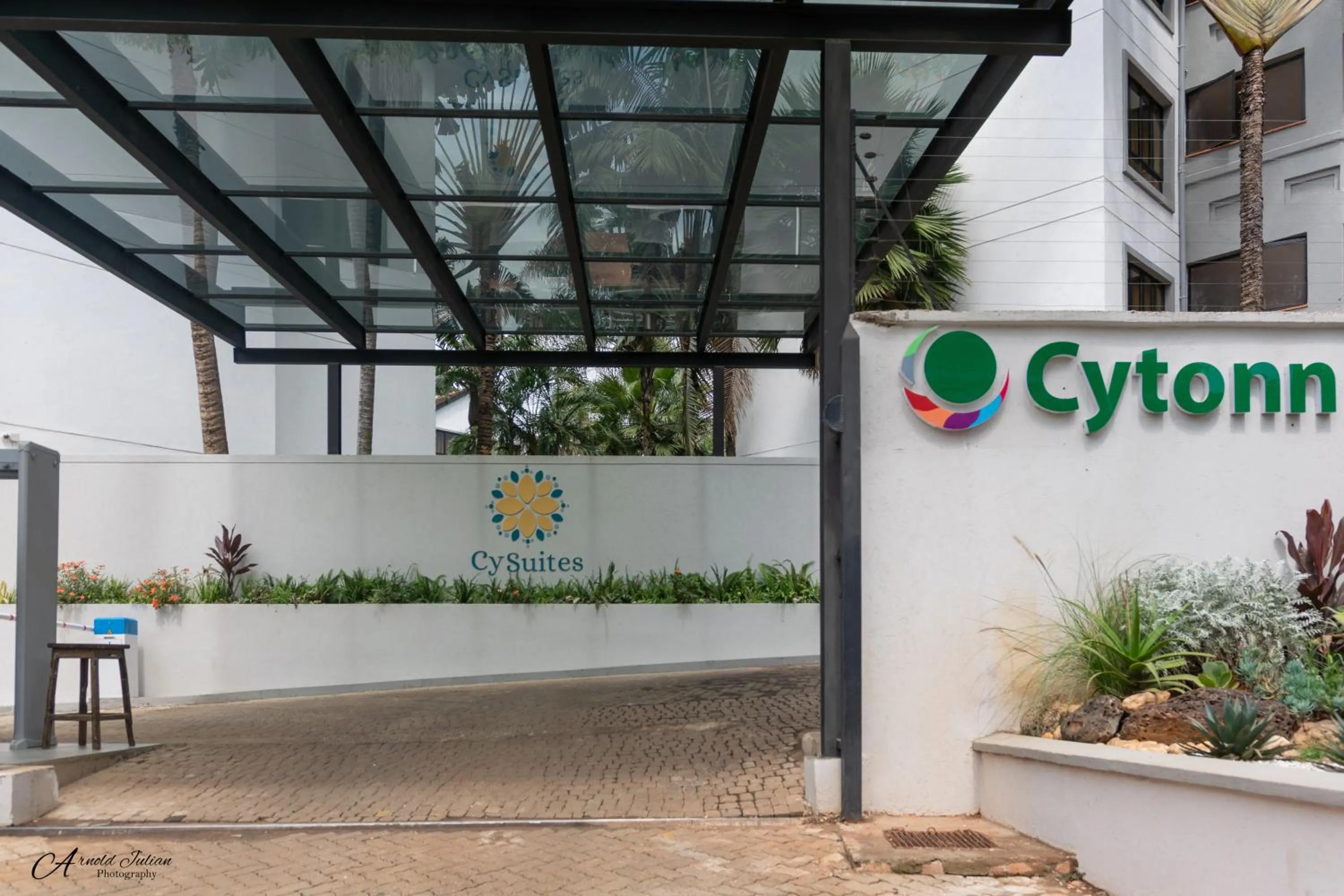 Facade/entrance in CySuites Apartment Hotel