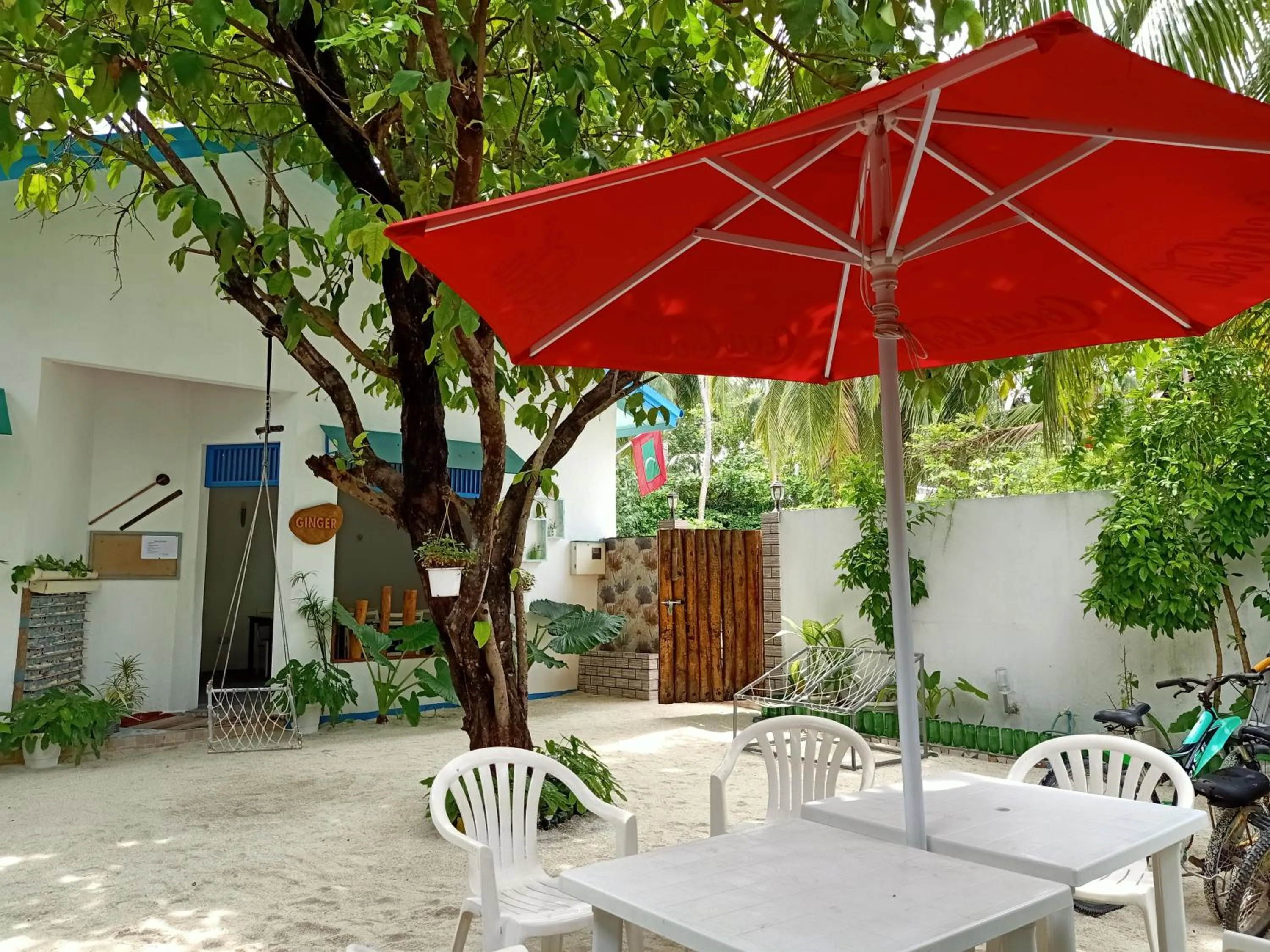 Garden in Dream Inn at Thulusdhoo
