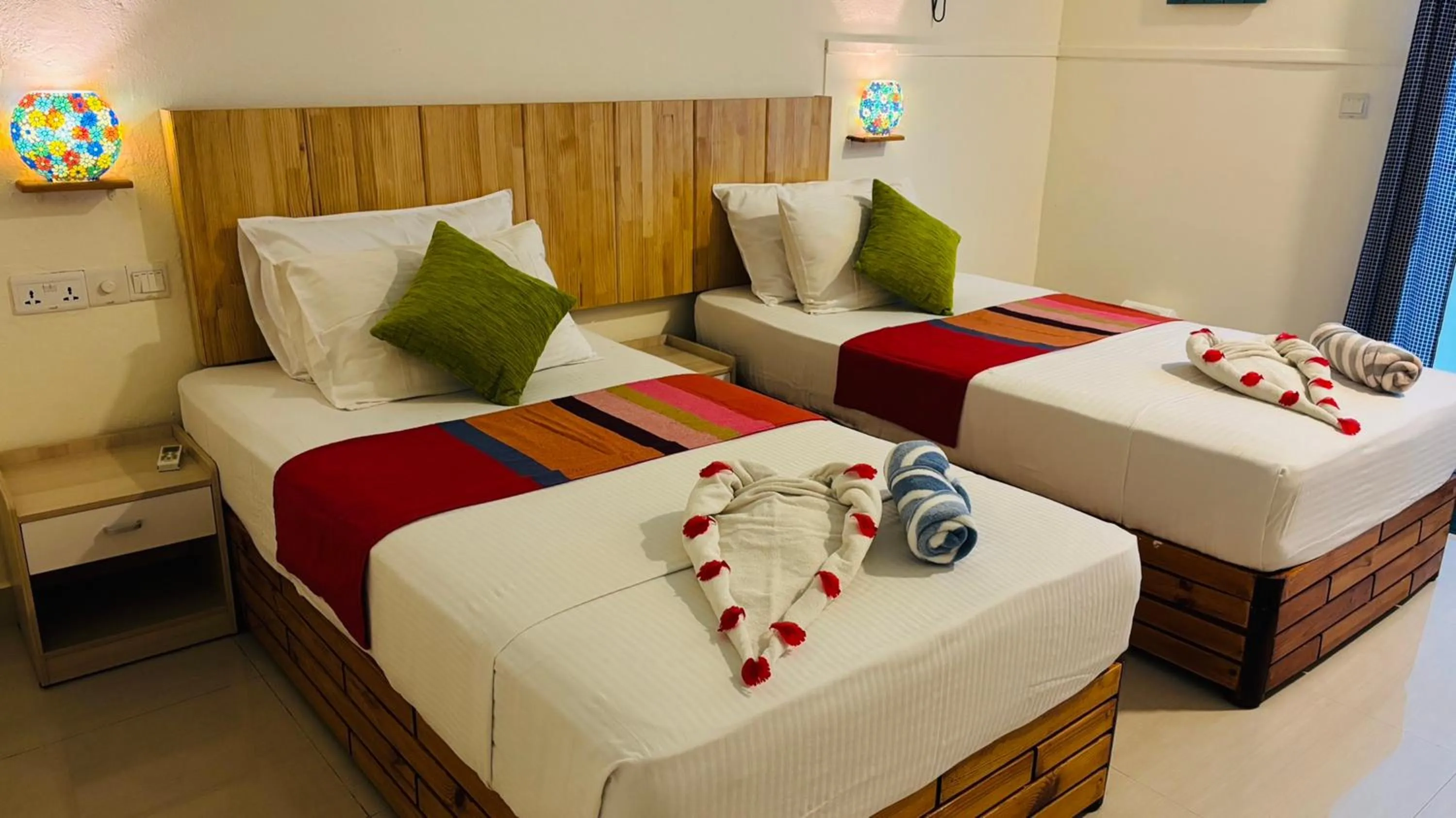 Bedroom, Bed in Dream Inn at Thulusdhoo