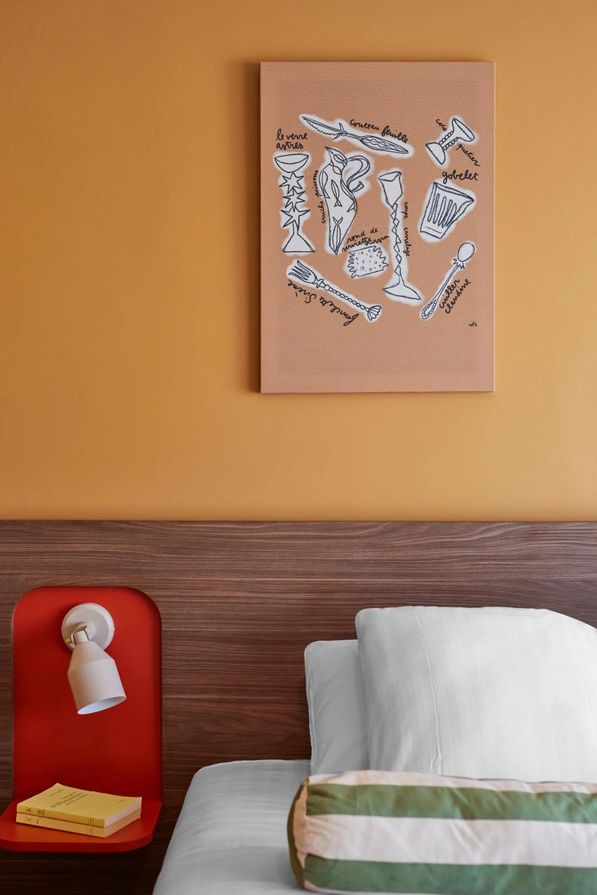 Decorative detail, Bed in Hotel Abrial