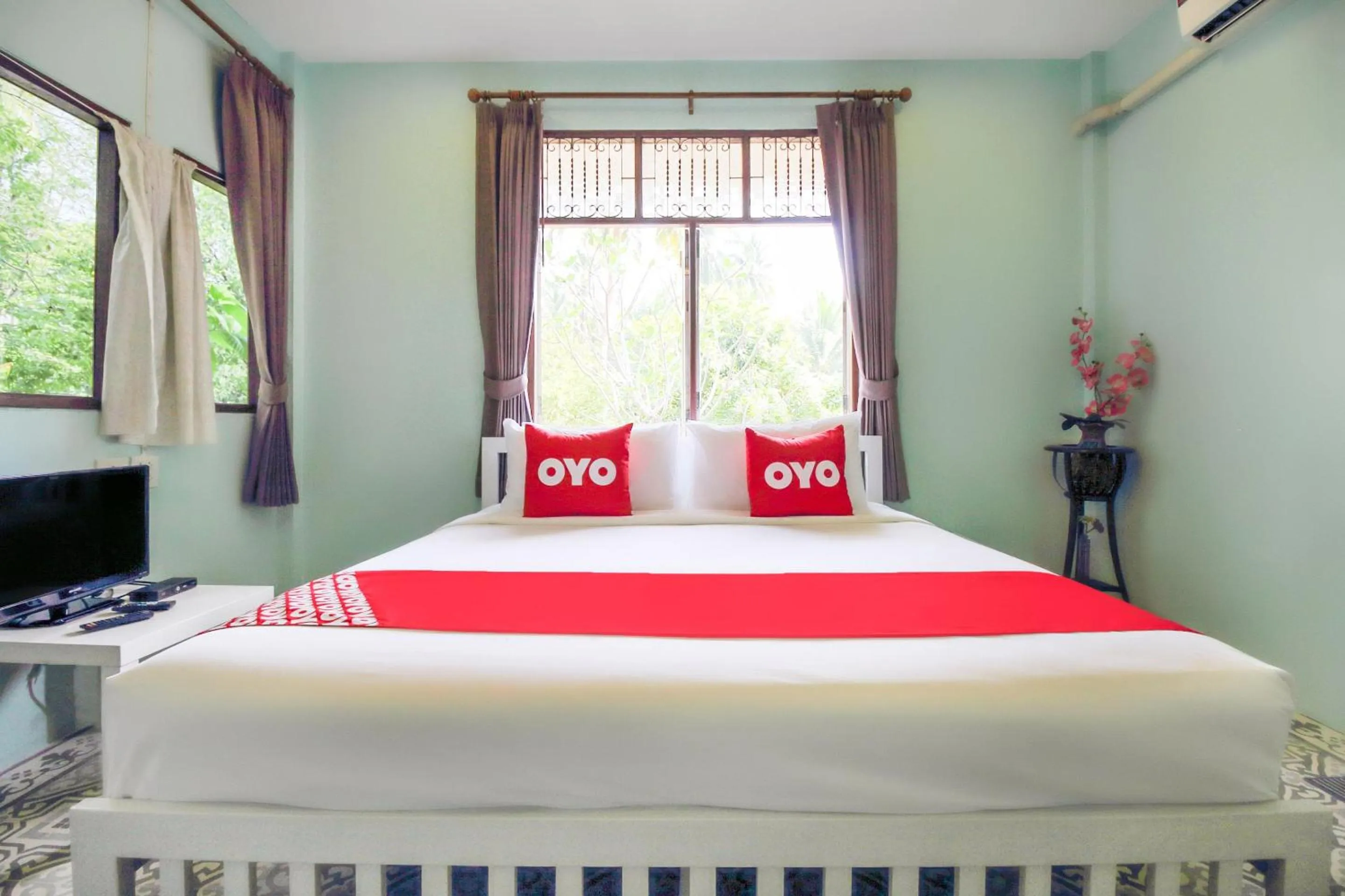 Bedroom, Bed in OYO 606 Baan Suansabai Pleanpanmai Resort Amphawa