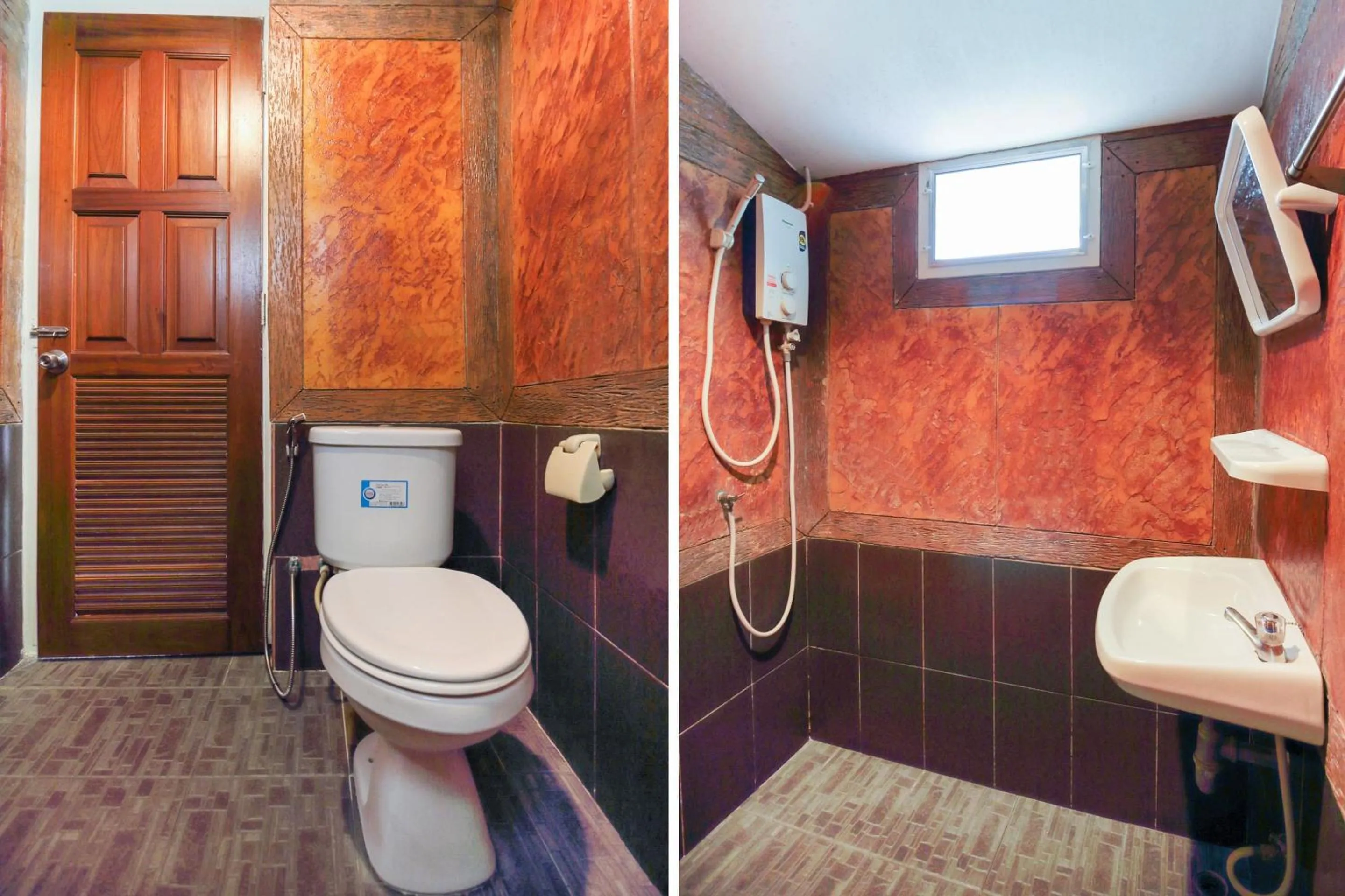 Bathroom in OYO 606 Baan Suansabai Pleanpanmai Resort Amphawa