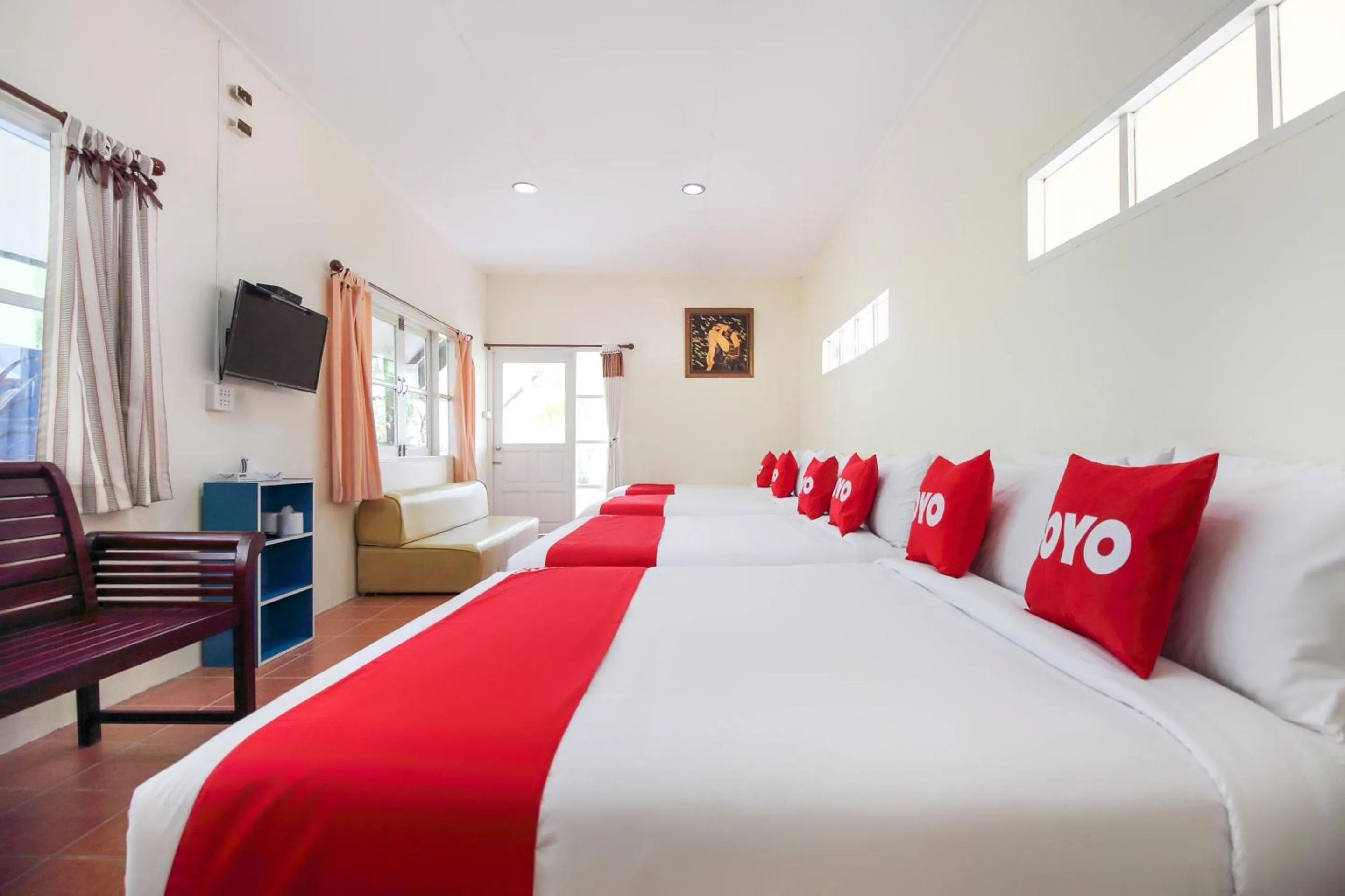 Bedroom, Bed in OYO 606 Baan Suansabai Pleanpanmai Resort Amphawa