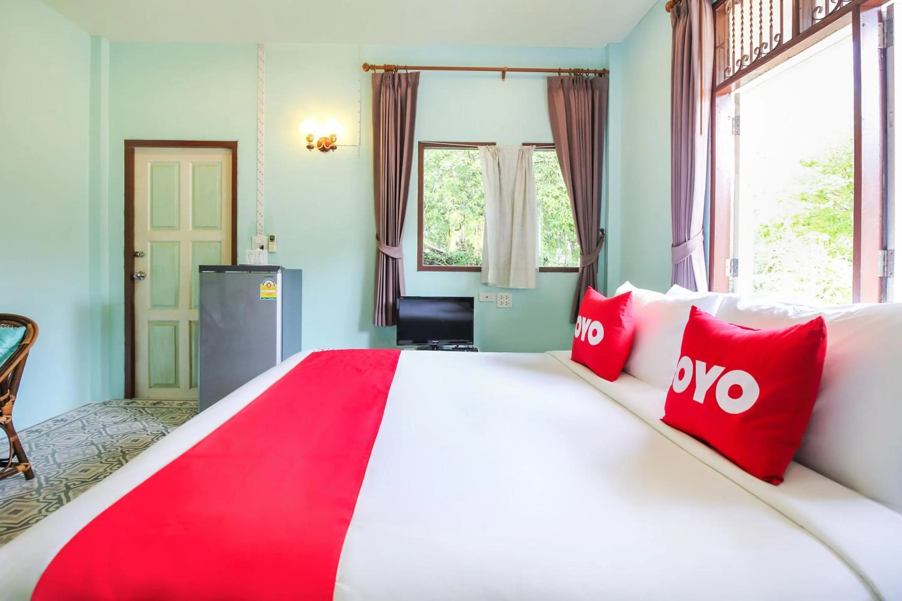 Bedroom, Bed in OYO 606 Baan Suansabai Pleanpanmai Resort Amphawa