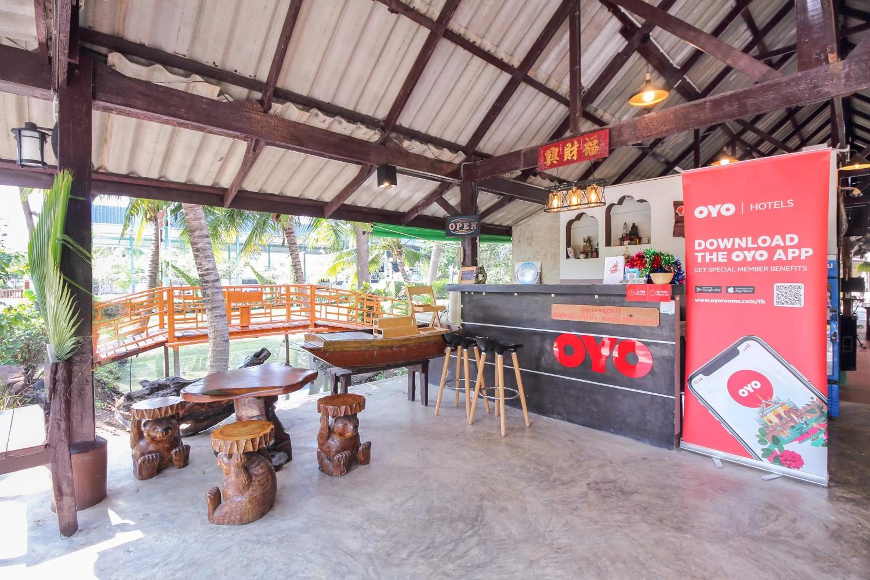 Lobby or reception in OYO 606 Baan Suansabai Pleanpanmai Resort Amphawa