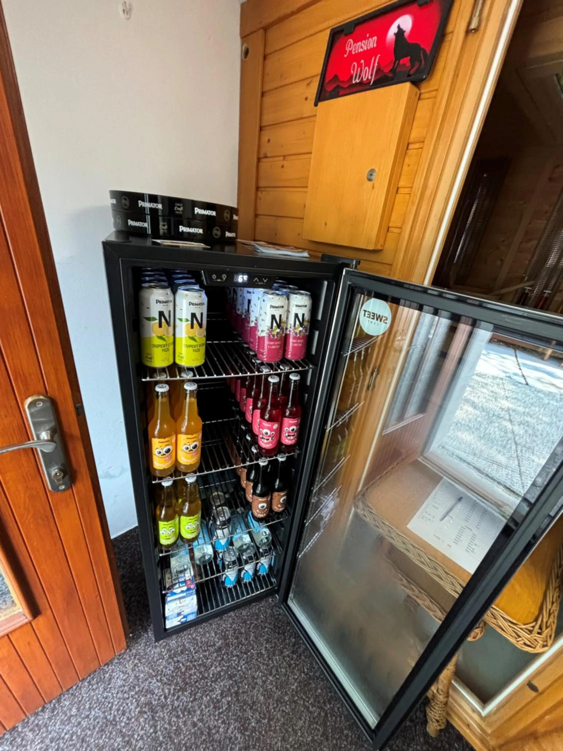 Lounge or bar in Penzion a autokemp Wolf