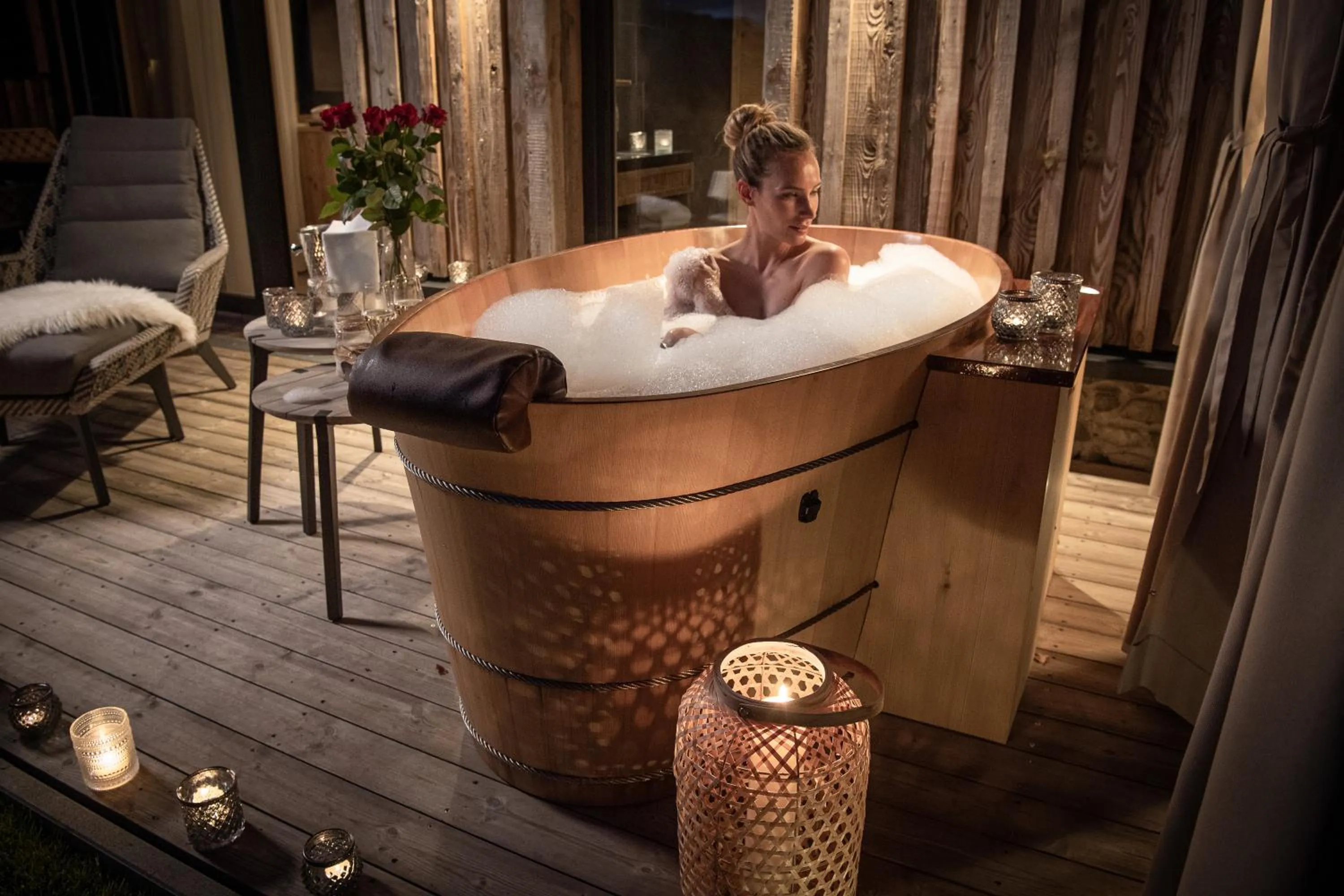 Balcony/Terrace in MONDI Chalets am Grundlsee