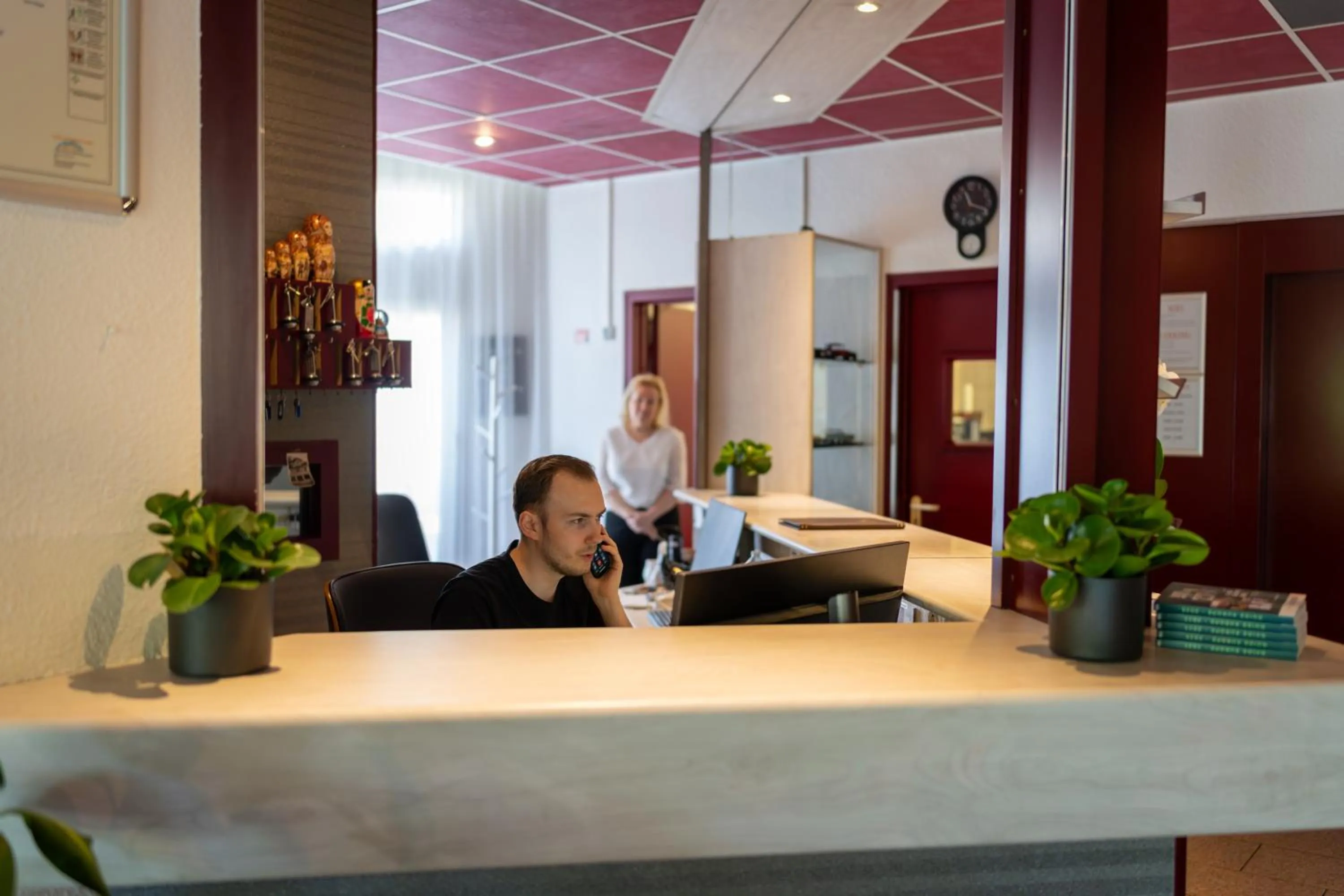 Staff in Logis Hotel Arc En Ciel