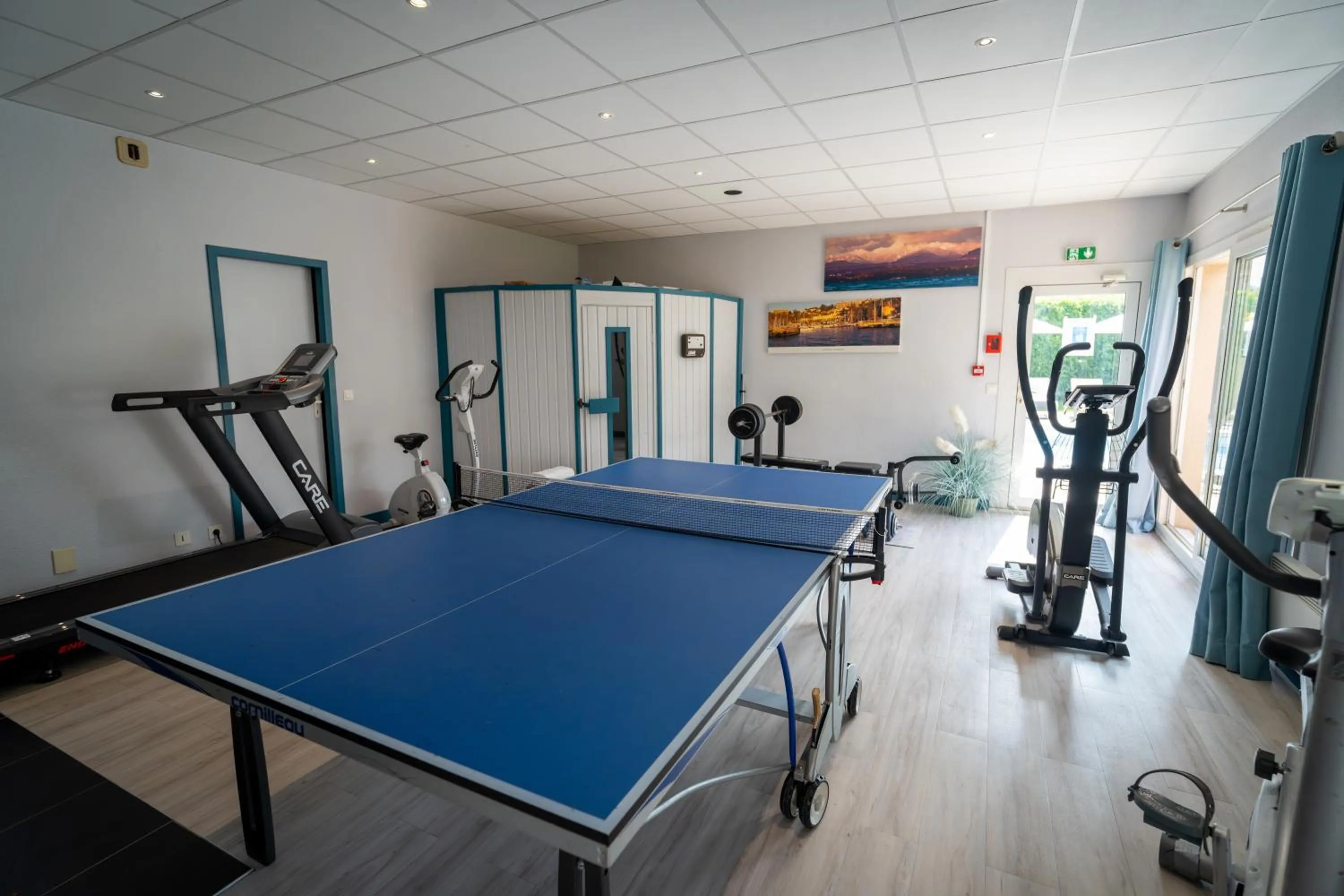 Fitness centre/facilities in Logis Hotel Arc En Ciel